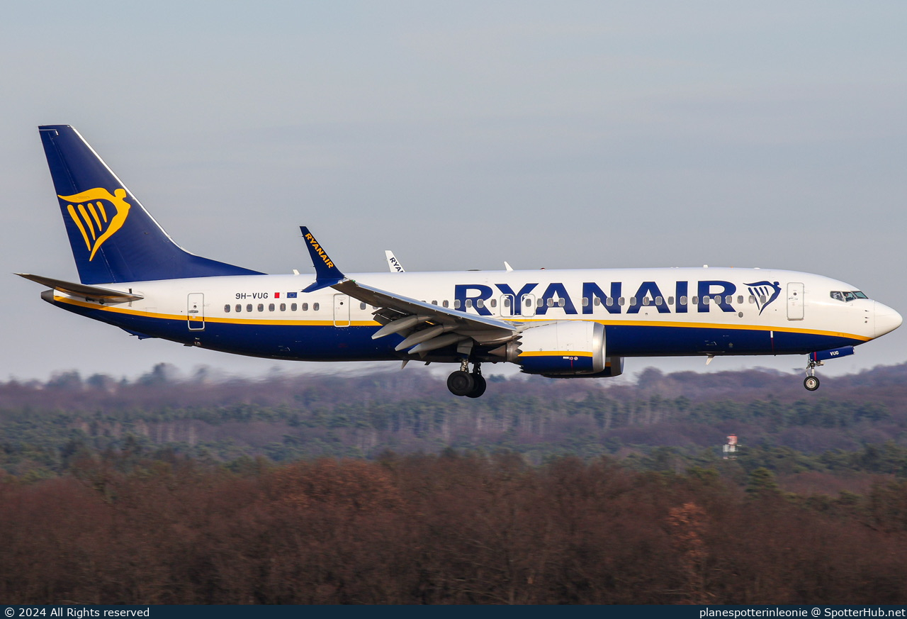 Photo of 9H-VUG - Boeing 737 MAX 8-200 operated by Ryanair (opb Malta Air)