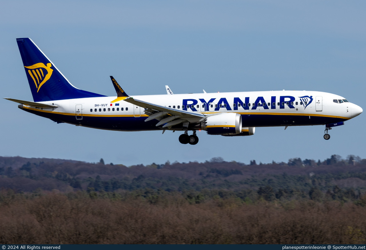 Photo of 9H-VUY - Boeing 737 MAX 8-200 operated by Ryanair (opb Malta Air)