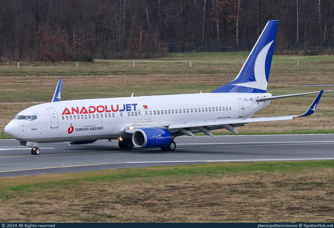 Photo of TC-JHD - Boeing 737-8F2 operated by AnadoluJet