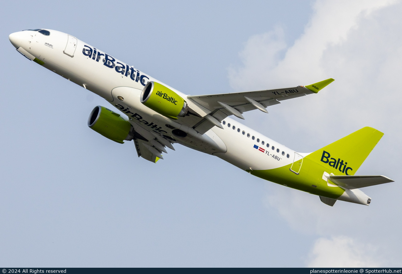 Photo of YL-ABU - Airbus A220-300 operated by airBaltic