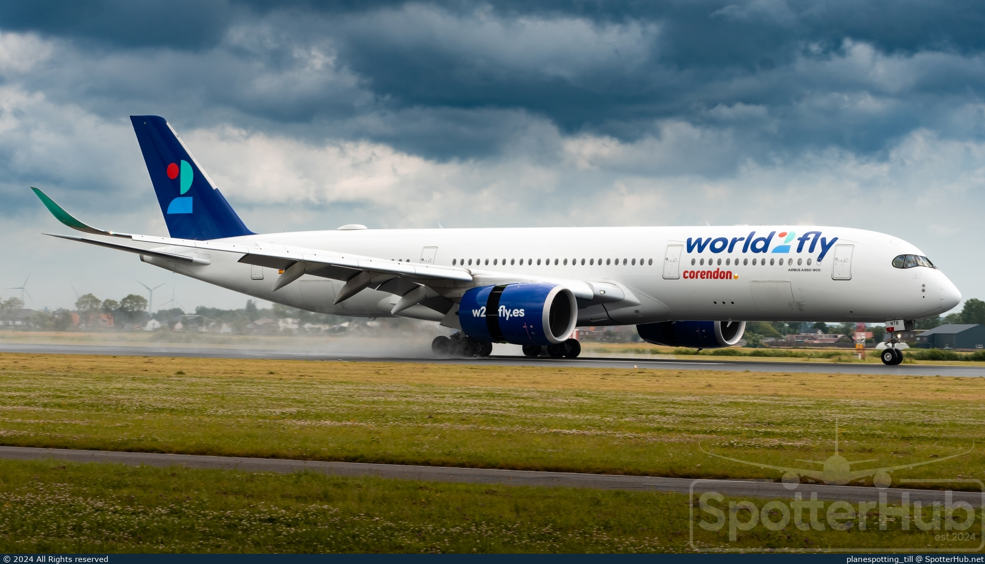Photo of EC-NTB - Airbus A350-941 operated by Corendon Dutch Airlines (opb World2Fly)