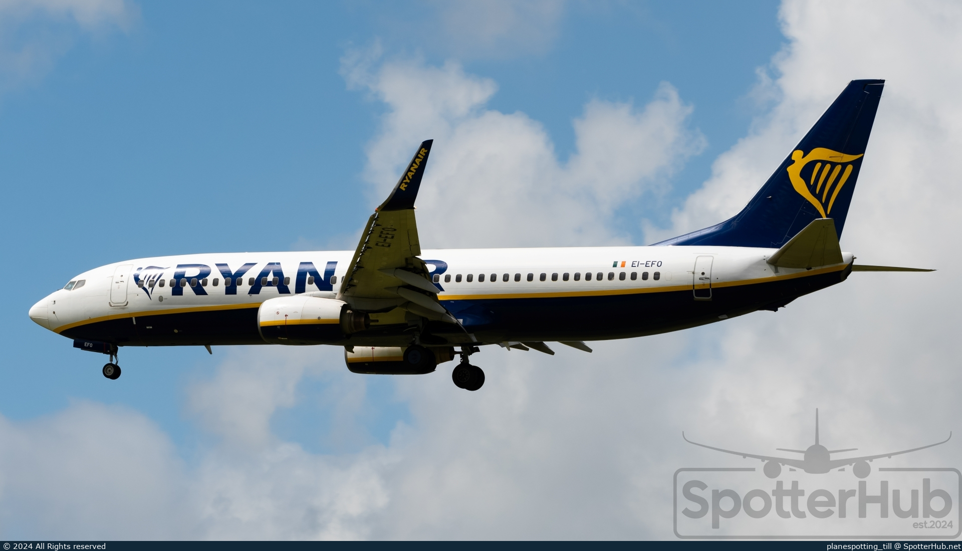 Photo of EI-EFO - Boeing 737-8AS operated by Ryanair