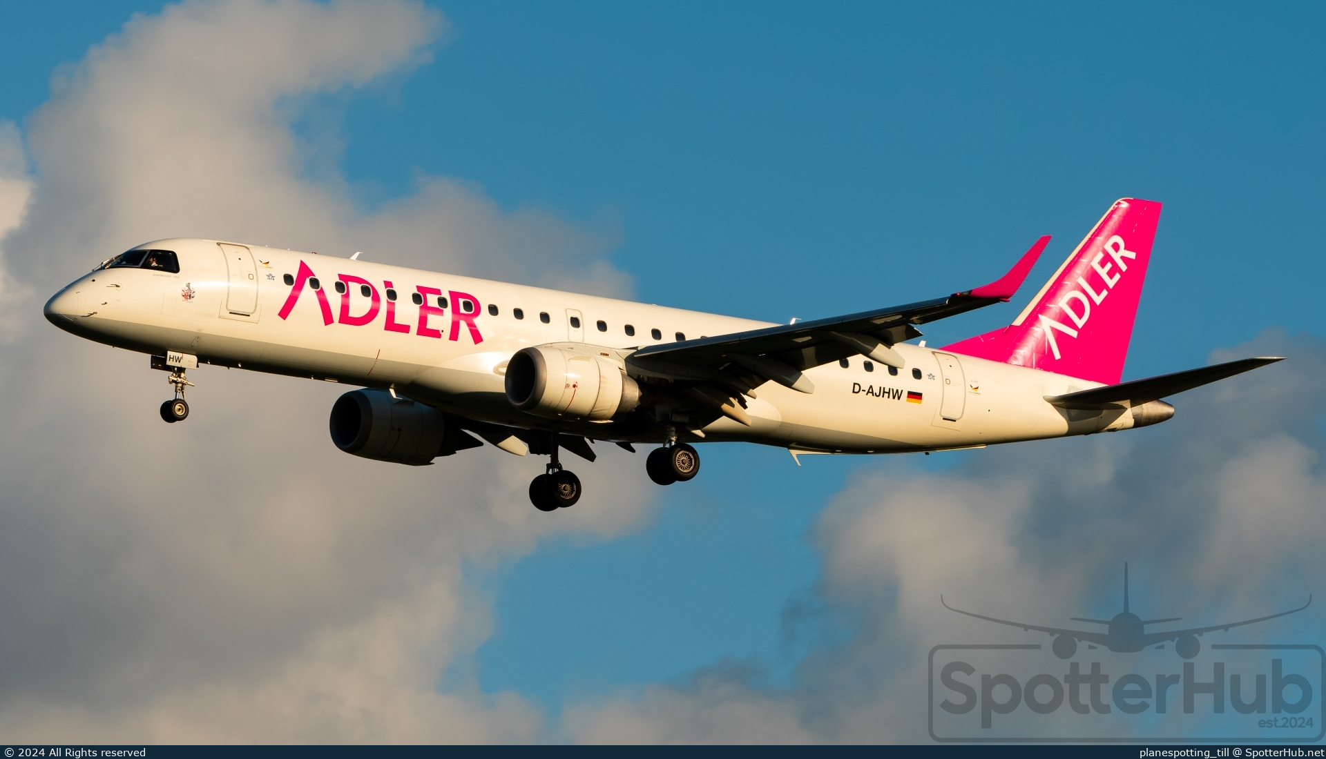 Photo of D-AJHW - Embraer ERJ-190LR operated by German Airways
