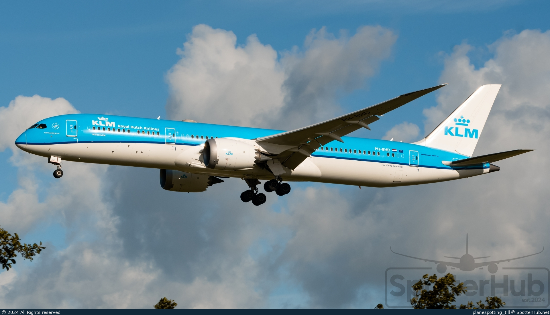Photo of PH-BHD - Boeing 787-9 Dreamliner operated by KLM Royal Dutch Airlines