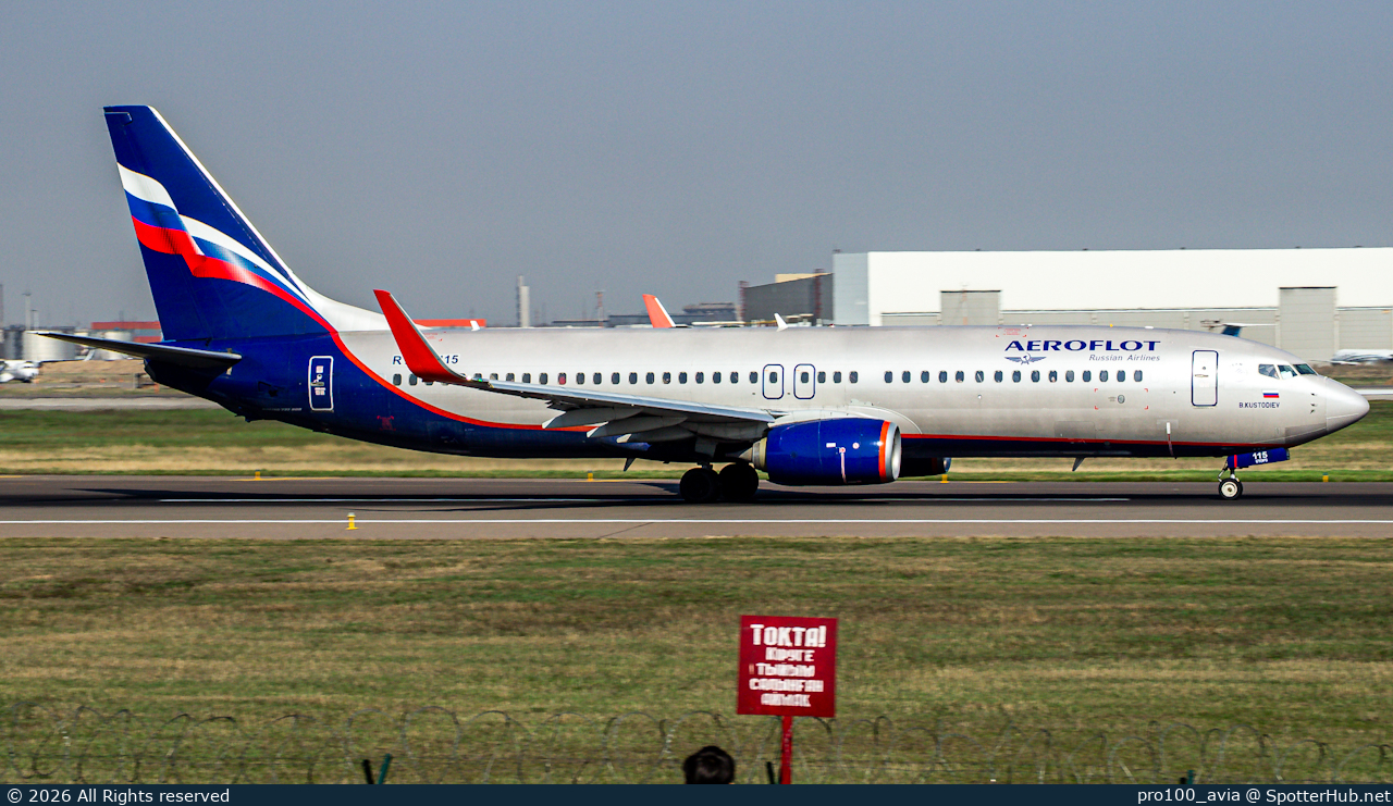 Photo of RA-73115 - Boeing 737-8LJ operated by Aeroflot