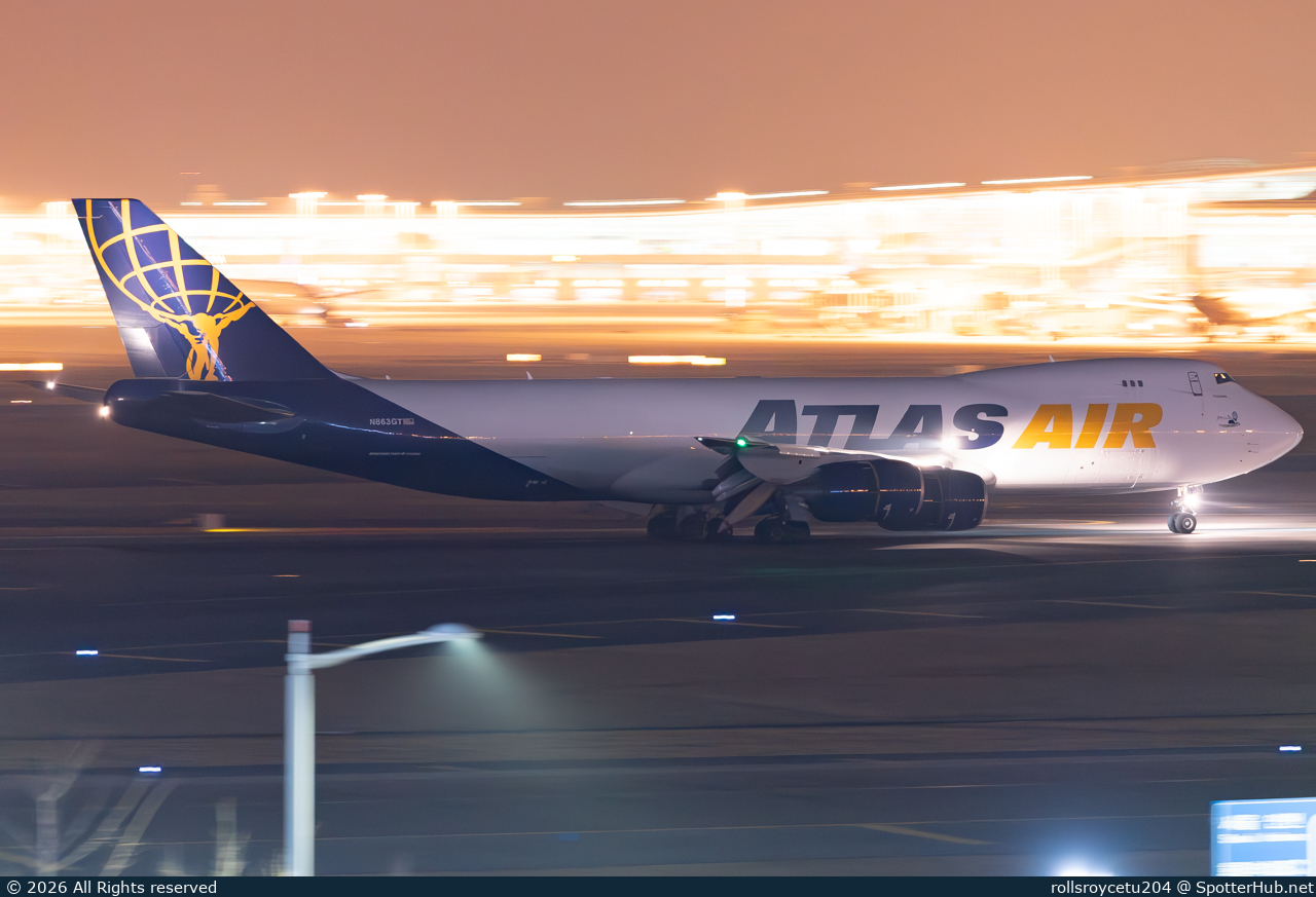 Photo of N863GT - Boeing 747-8F operated by Atlas Air