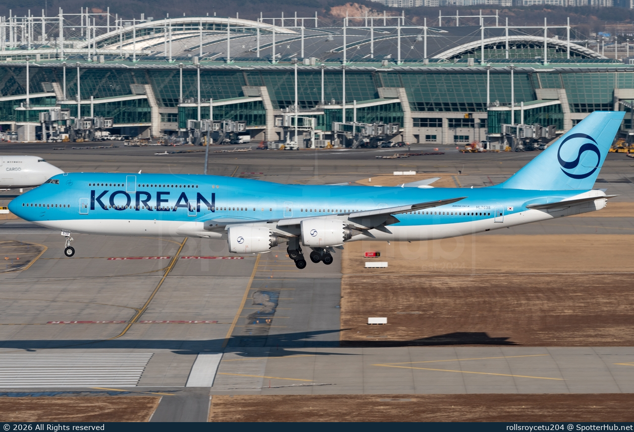 Photo of HL7638 - Boeing 747-8B5 operated by Korean Air