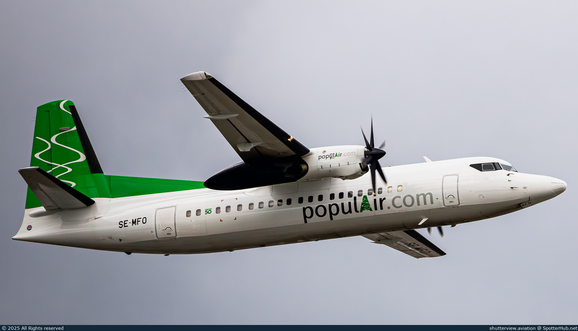 Photo of SE-MFO - Fokker 50 operated by populAir
