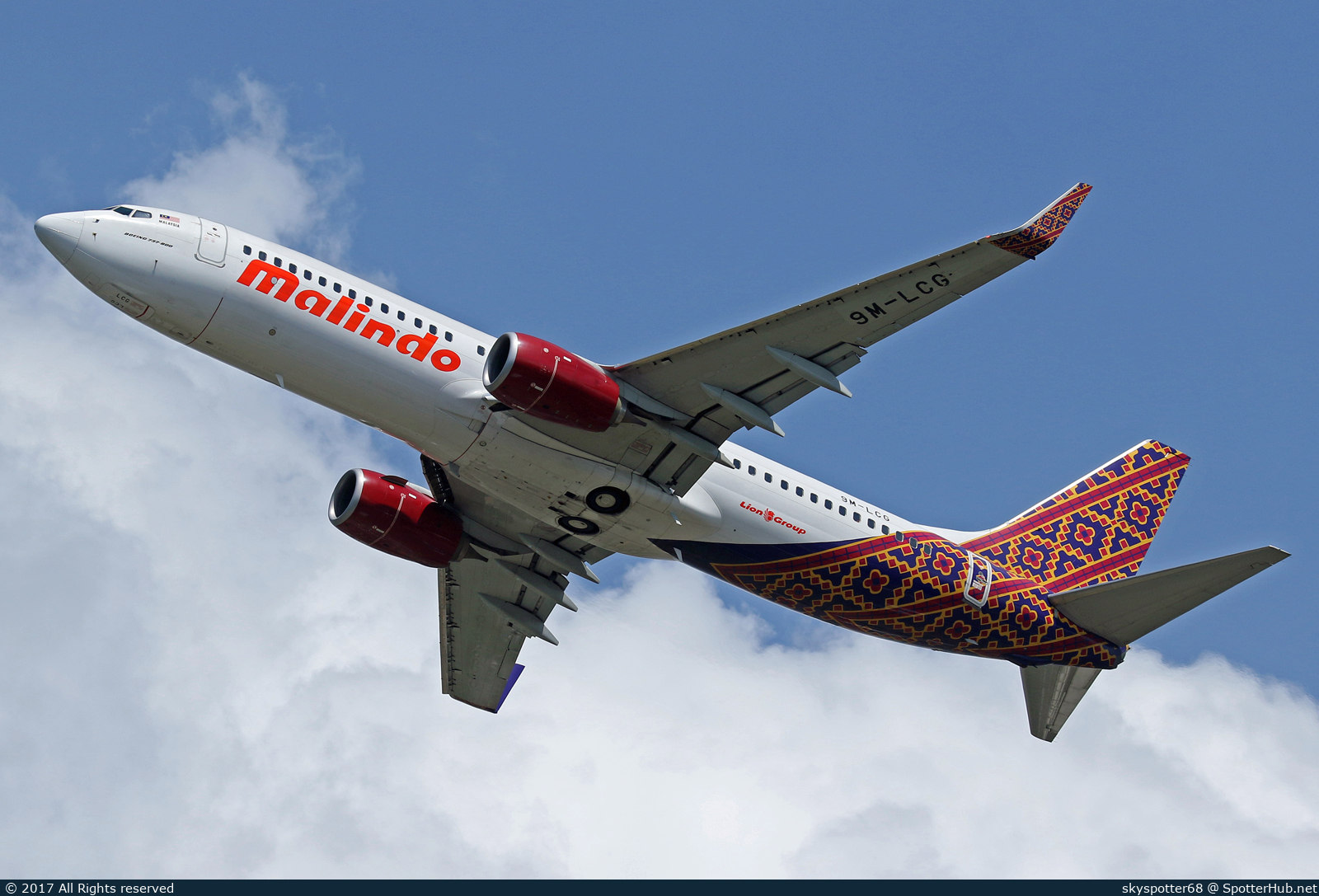 Photo of 9M-LCG - Boeing 737-8GP operated by Malindo Air