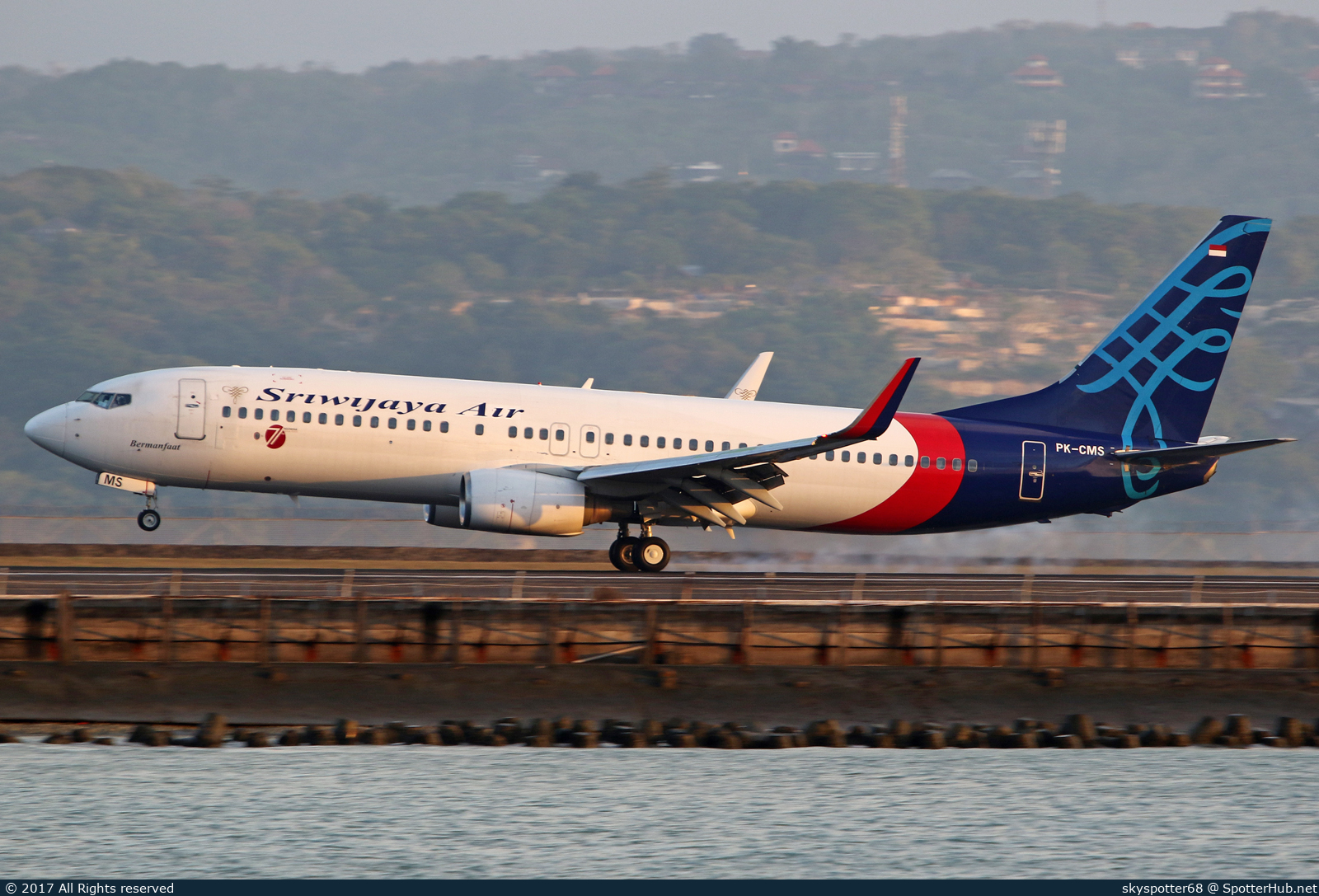 Photo of PK-CMS - Boeing 737-8BK operated by Sriwijaya Air