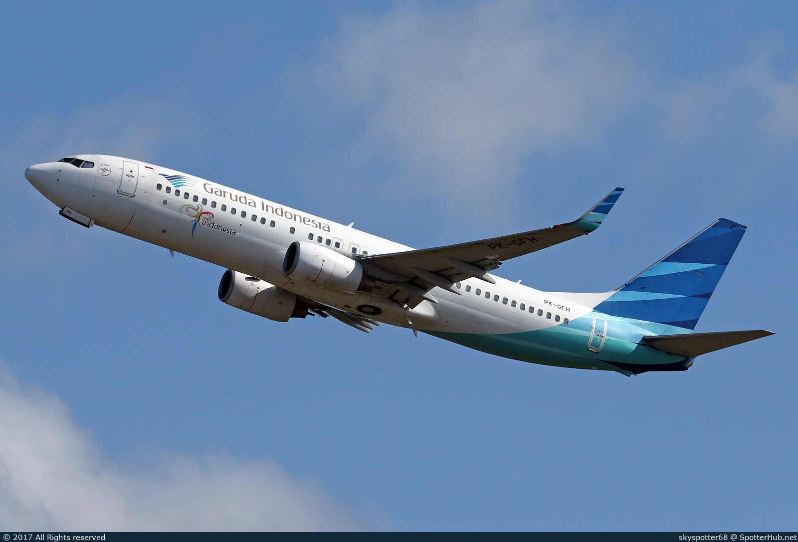 Photo of PK-GFH - Boeing 737-8U3 operated by Garuda Indonesia