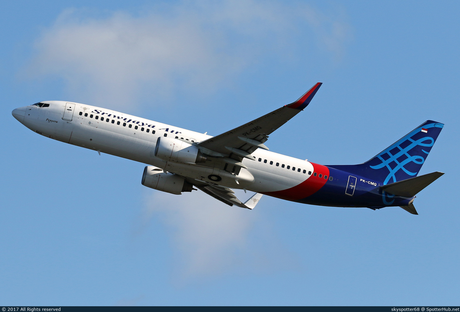 Photo of PK-CMQ - Boeing 737-8BK operated by Sriwijaya Air