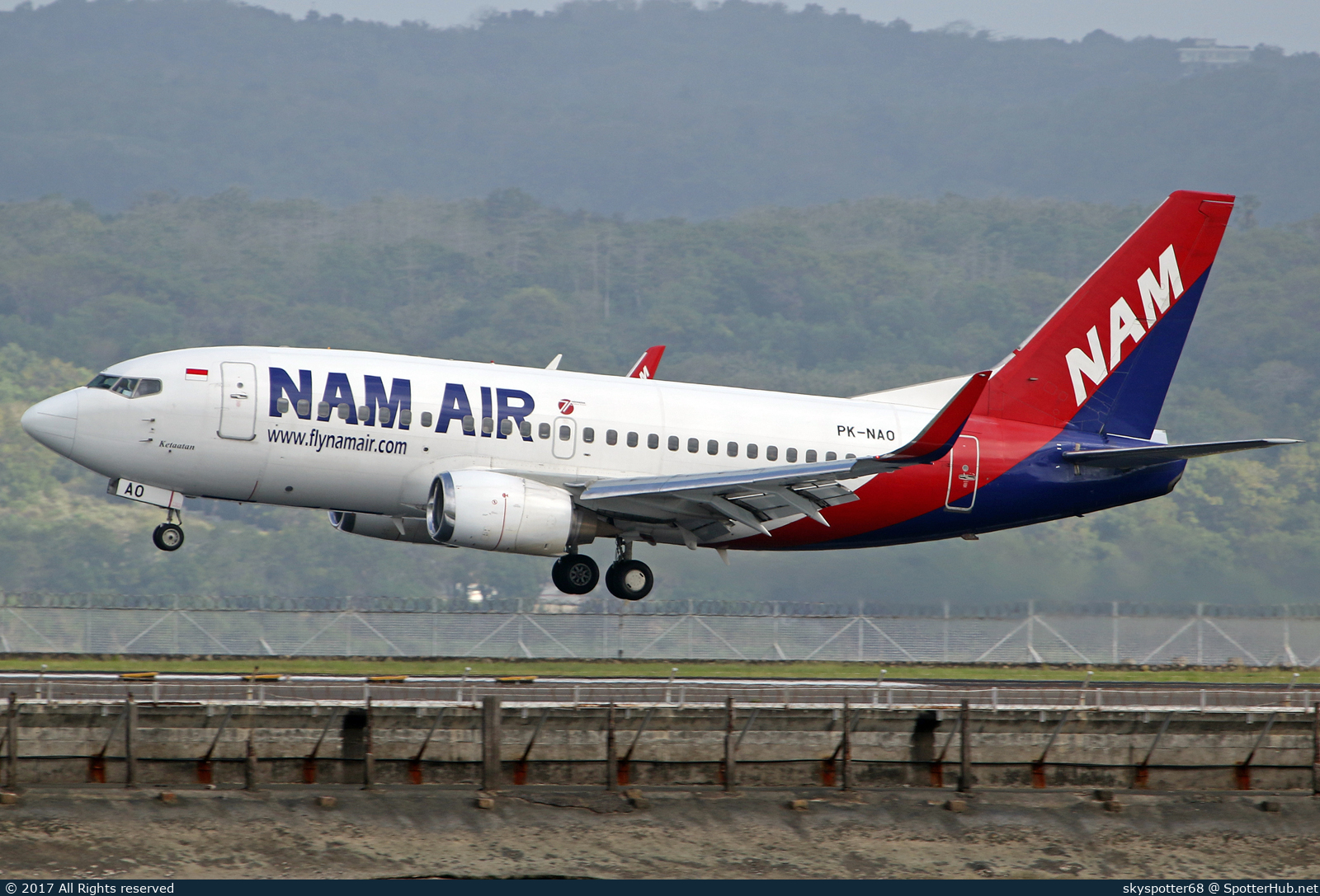 Photo of PK-NAO - Boeing 737-524 operated by NAM Air
