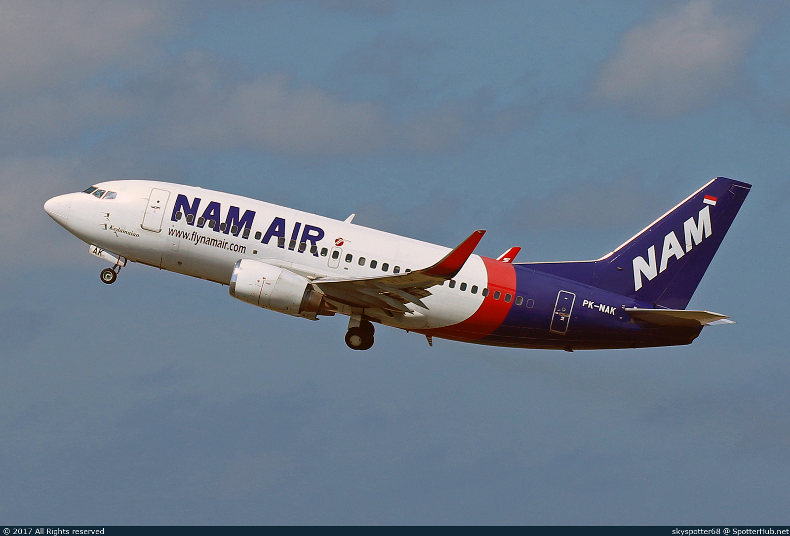 Photo of PK-NAK - Boeing 737-524 operated by NAM Air