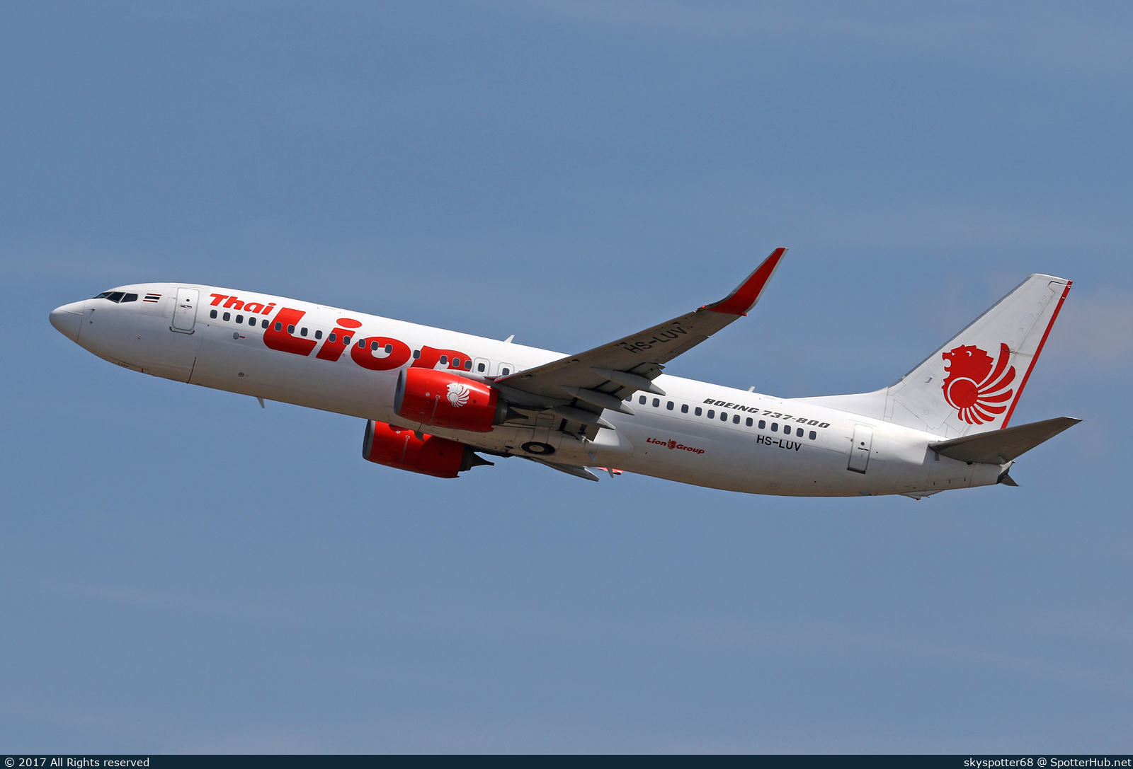 Photo of HS-LUV - Boeing 737-8GP operated by Thai Lion Air
