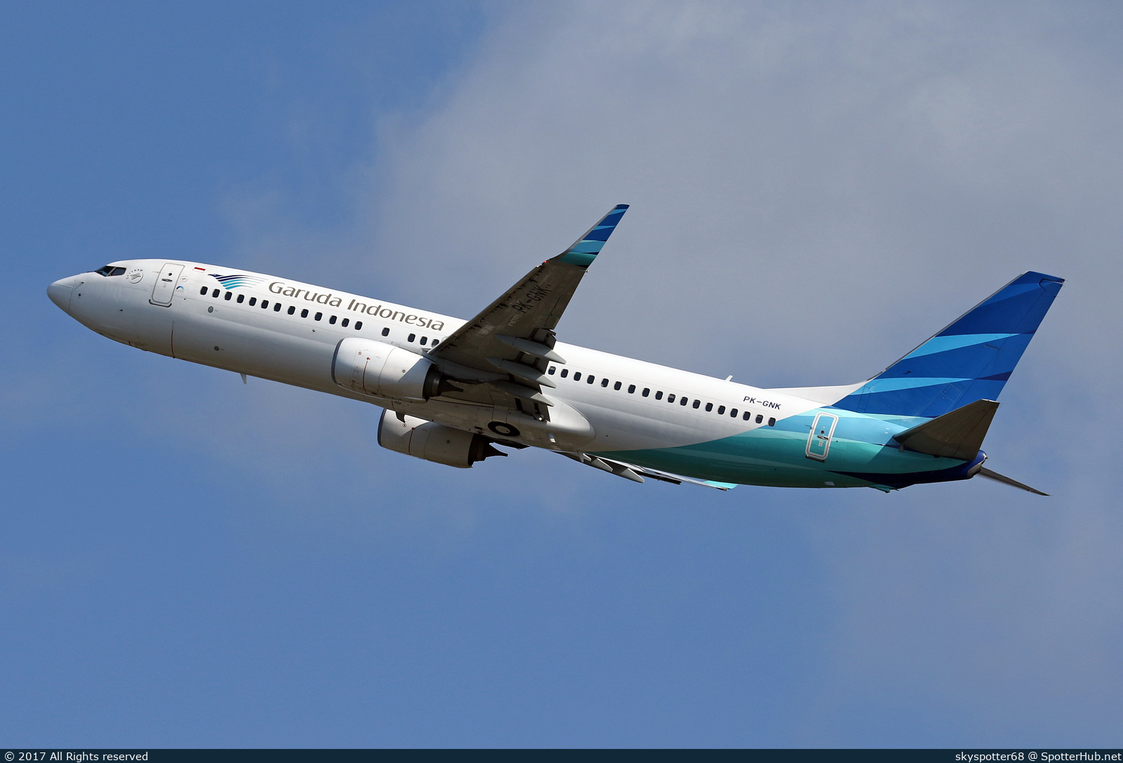 Photo of PK-GNK - Boeing 737-8U3 operated by Garuda Indonesia
