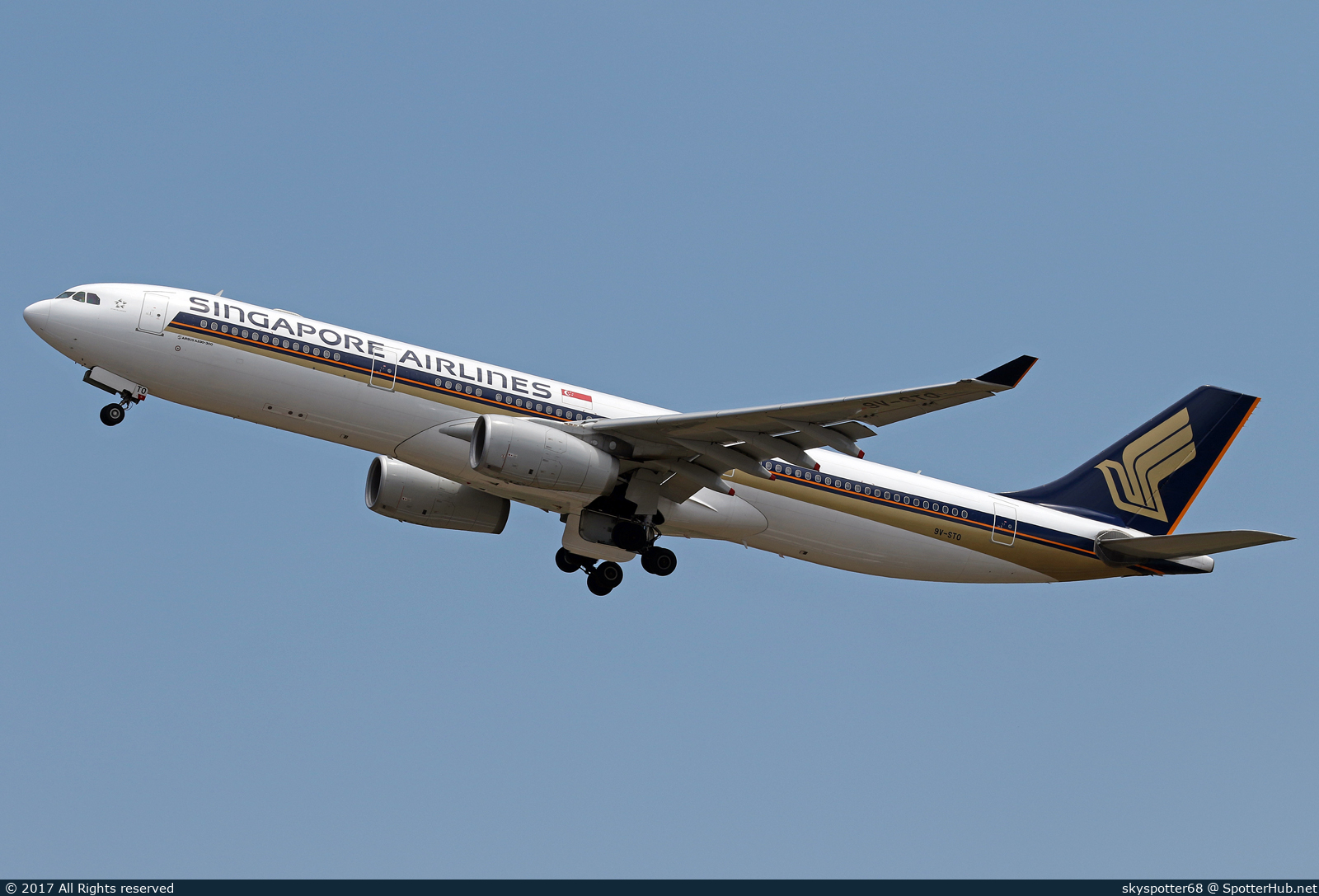 Photo of 9V-STO - Airbus A330-343 operated by Singapore Airlines