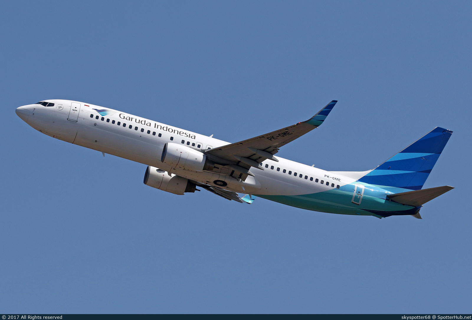 Photo of PK-GME - Boeing 737-8U3 operated by Garuda Indonesia