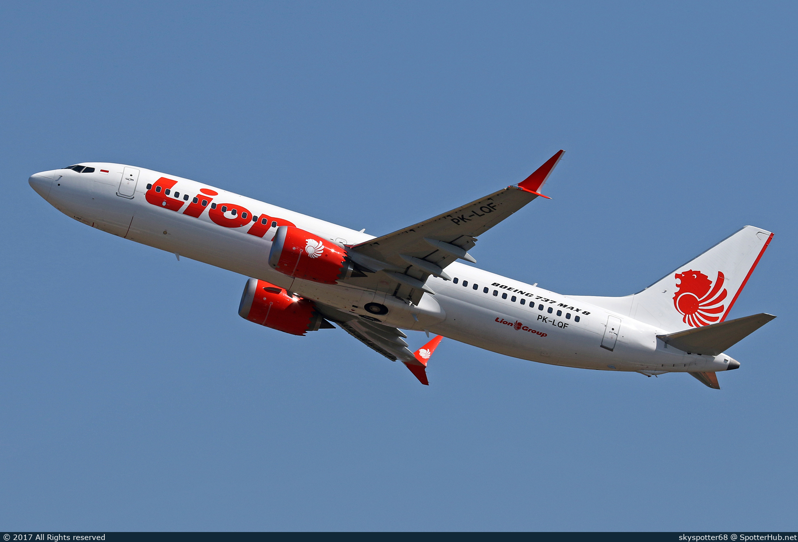 Photo of PK-LQF - Boeing 737 MAX 8 operated by Lion Air