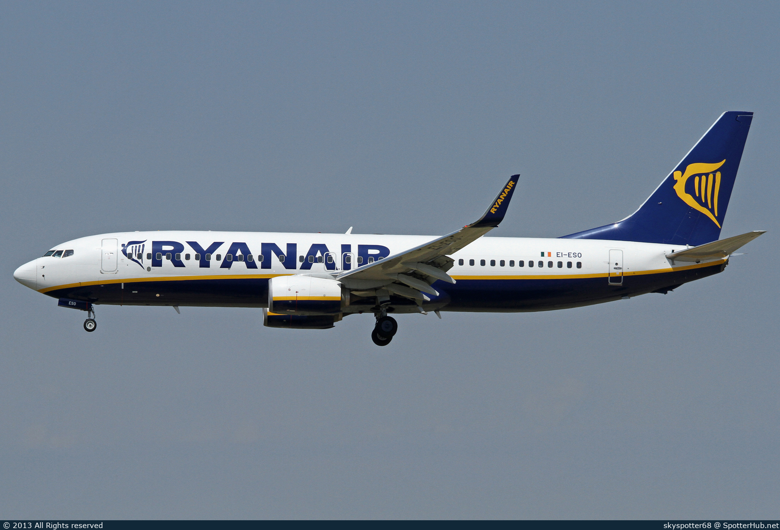 Photo of EI-ESO - Boeing 737-8AS operated by Ryanair