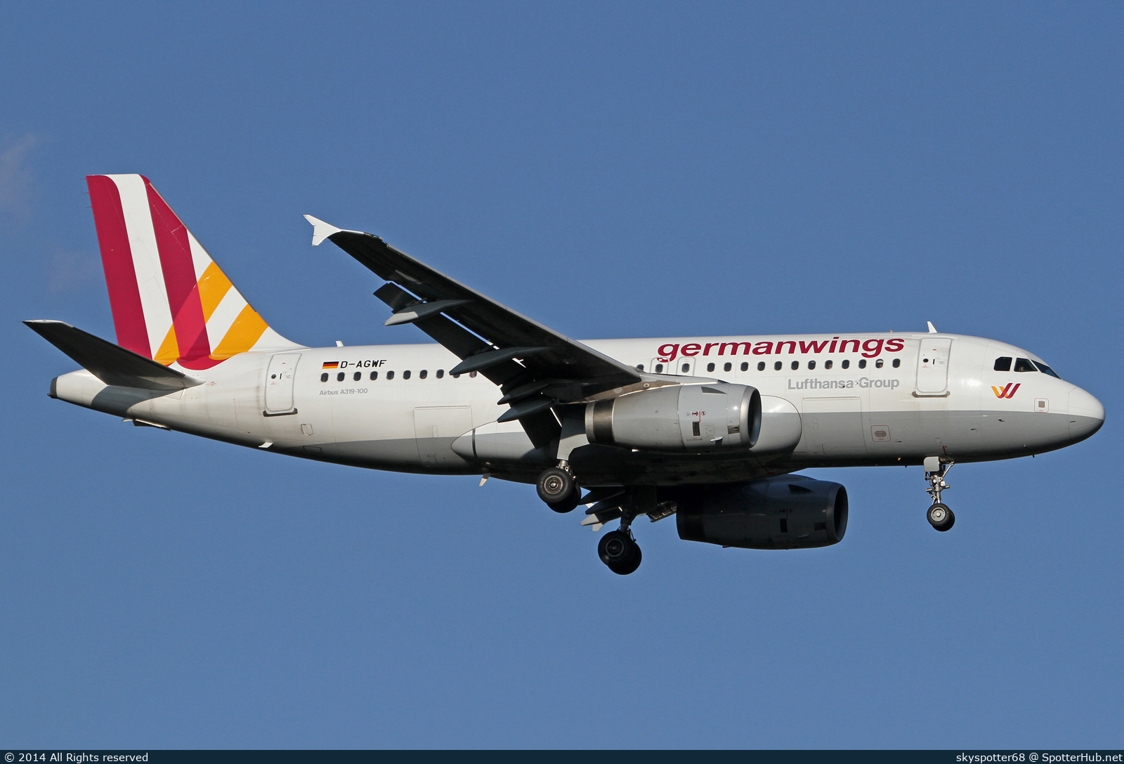 Photo of D-AGWF - Airbus A319-132 operated by Germanwings