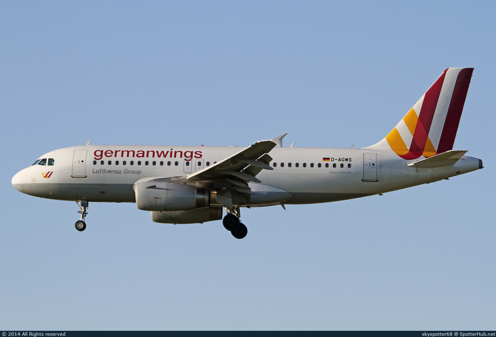Photo of D-AGWS - Airbus A319-132 operated by Germanwings