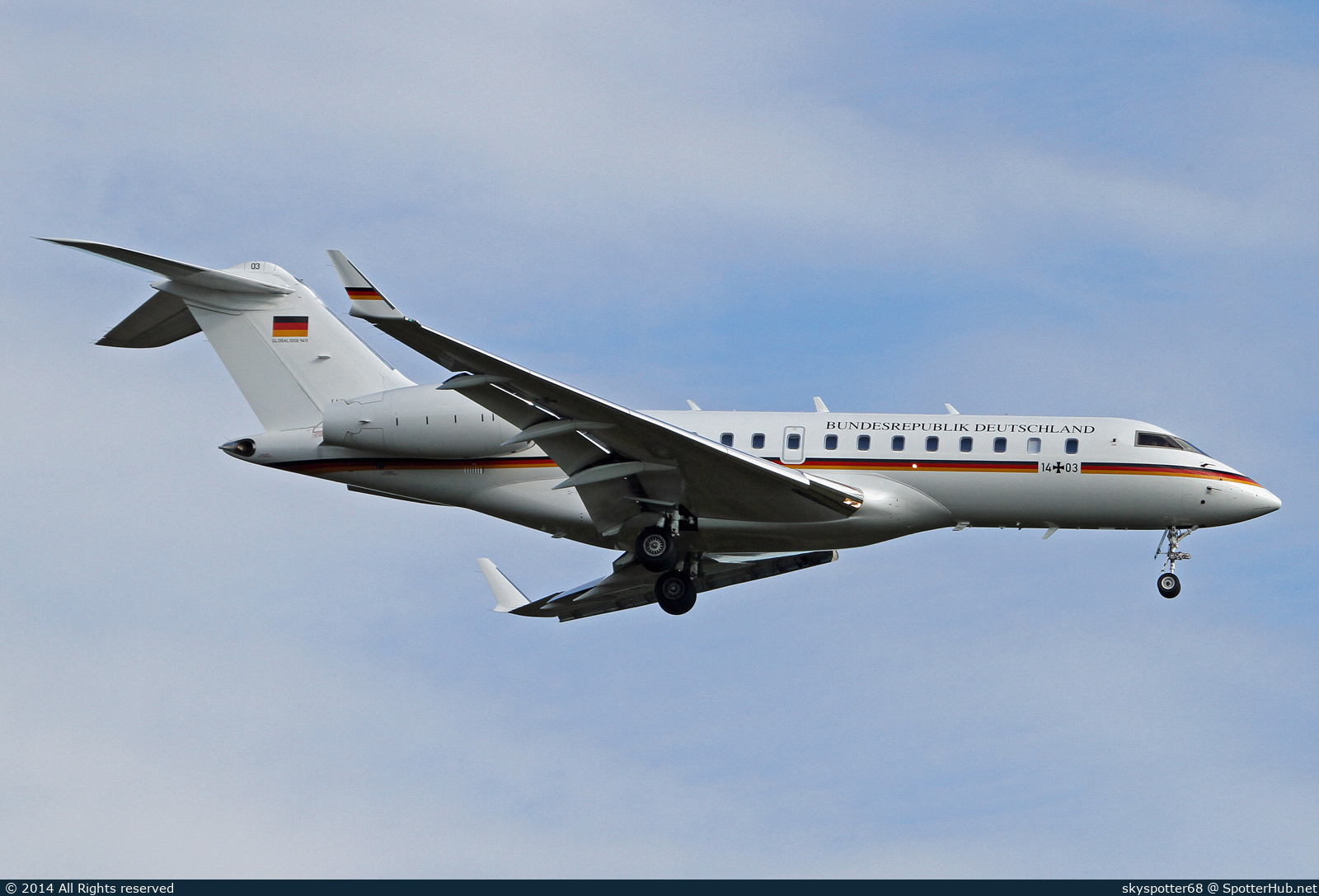 Photo of 14+03 - Bombardier Global 5000 operated by German Air Force