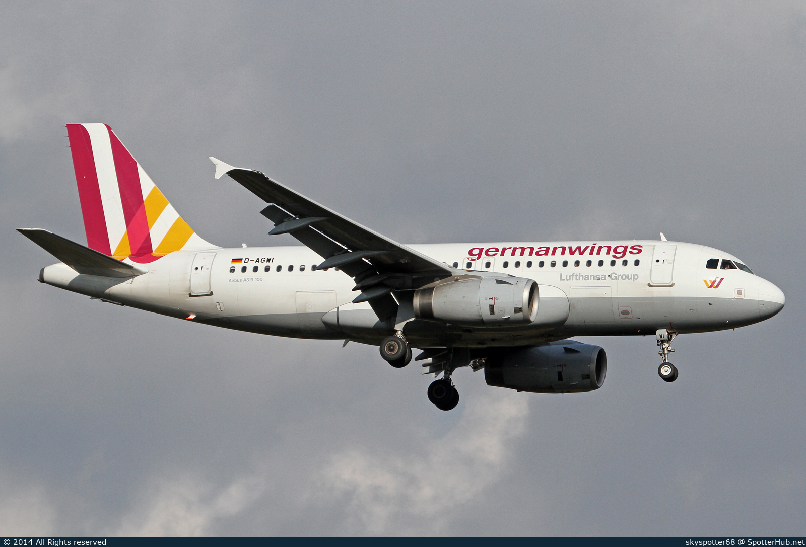 Photo of D-AGWI - Airbus A319-132 operated by Germanwings