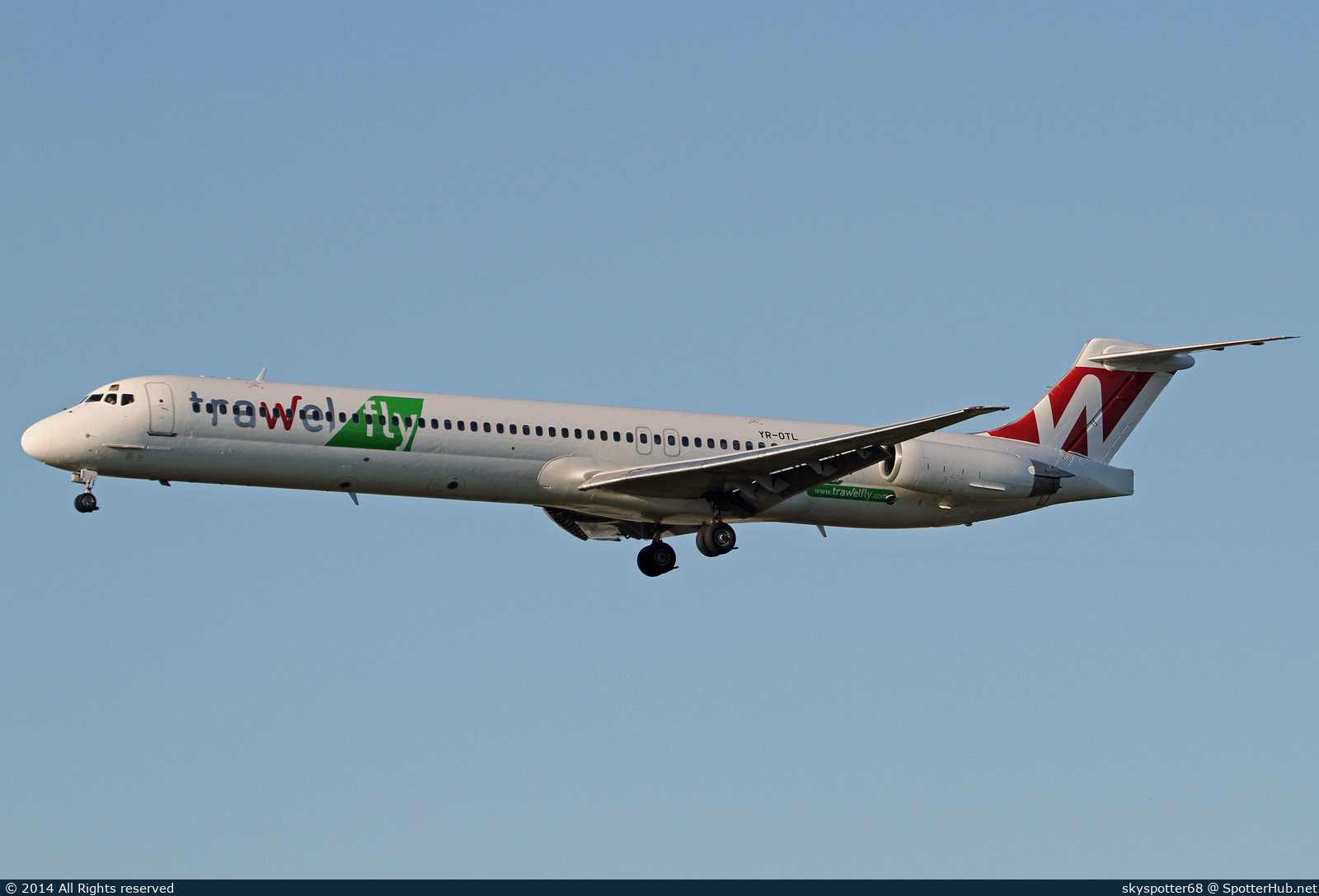 Photo of YR-OTL - McDonnell Douglas MD-82 operated by TrawelFly (opb Tend Air)