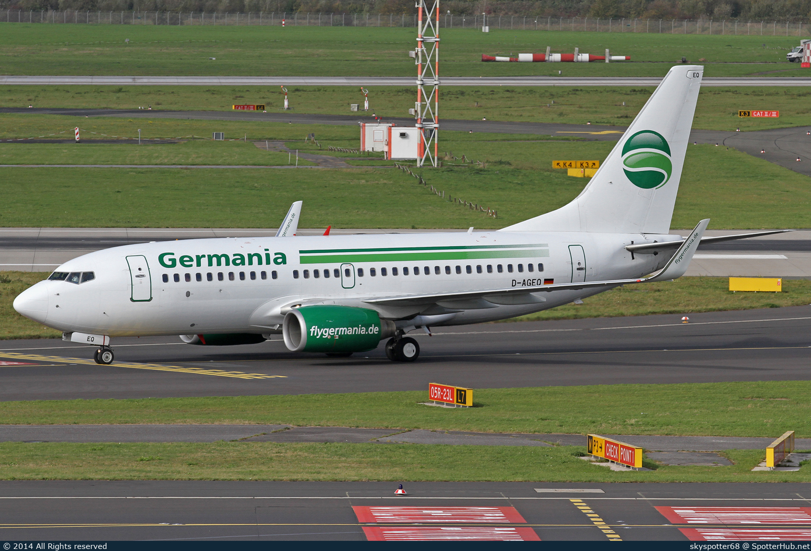 Photo of D-AGEQ - Boeing 737-75B operated by Germania
