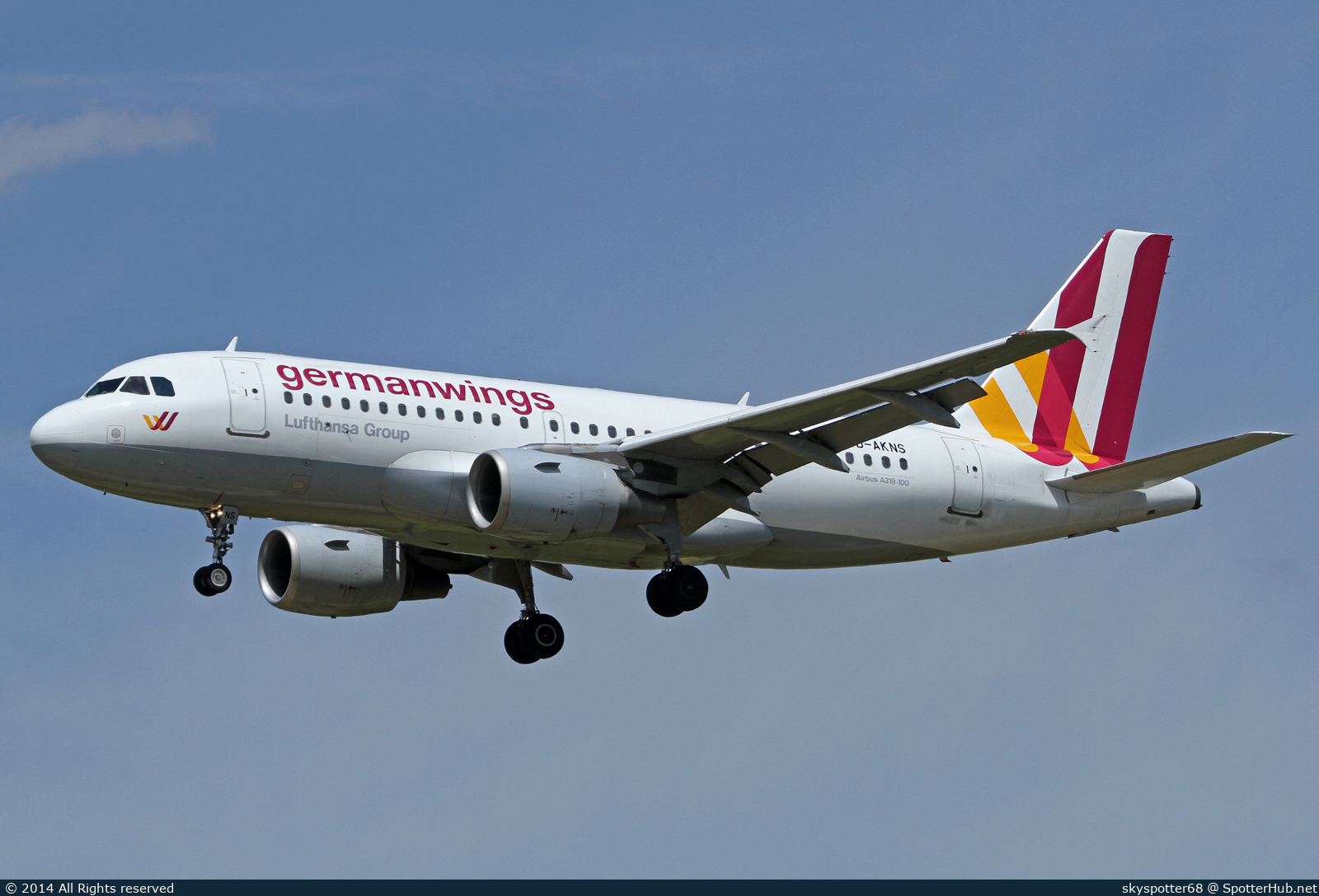 Photo of D-AKNS - Airbus A319-112 operated by Germanwings