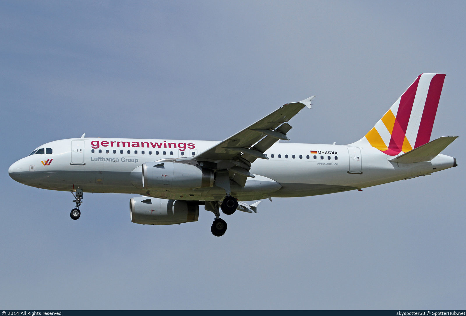 Photo of D-AGWA - Airbus A319-132 operated by Germanwings