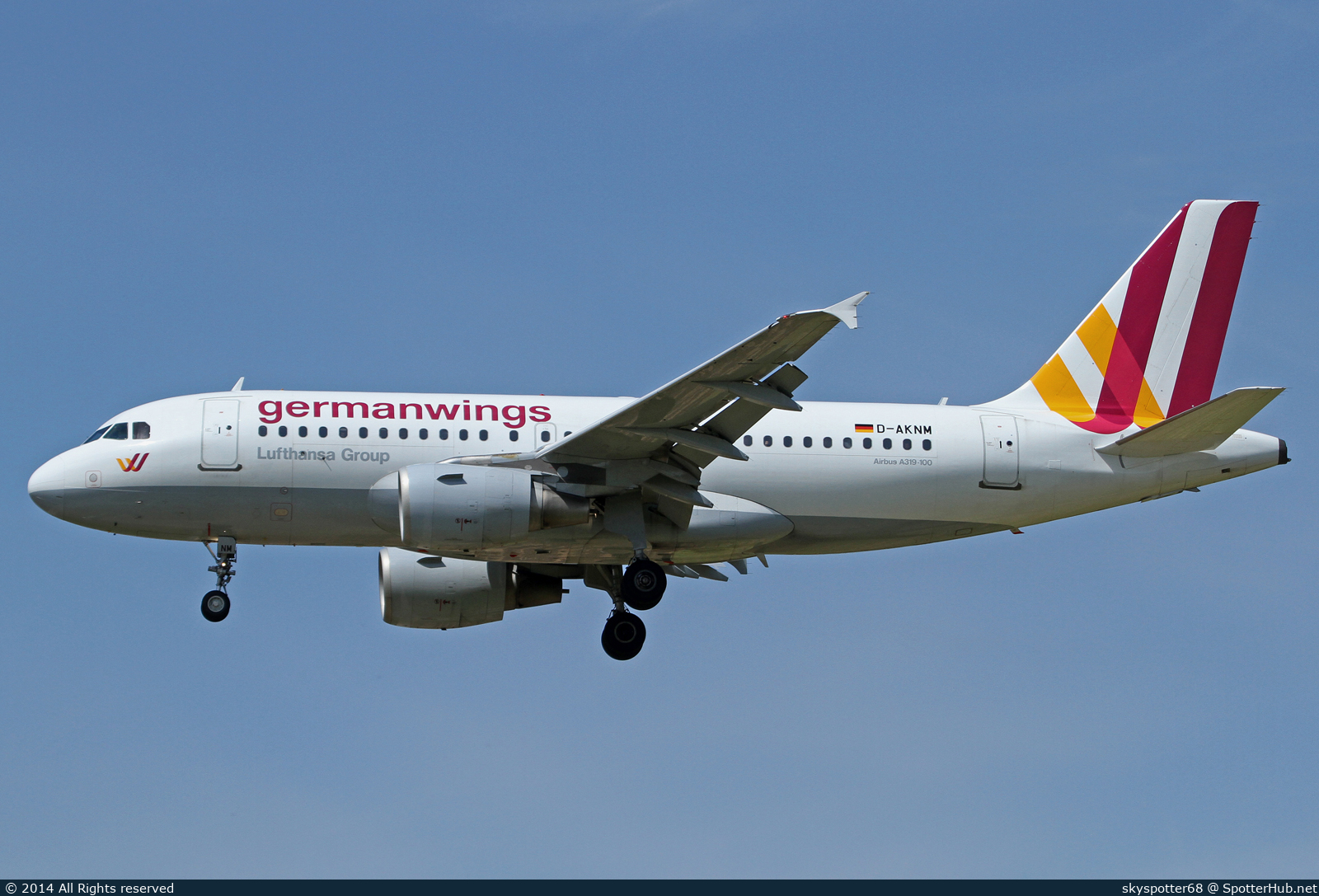 Photo of D-AKNM - Airbus A319-112 operated by Germanwings