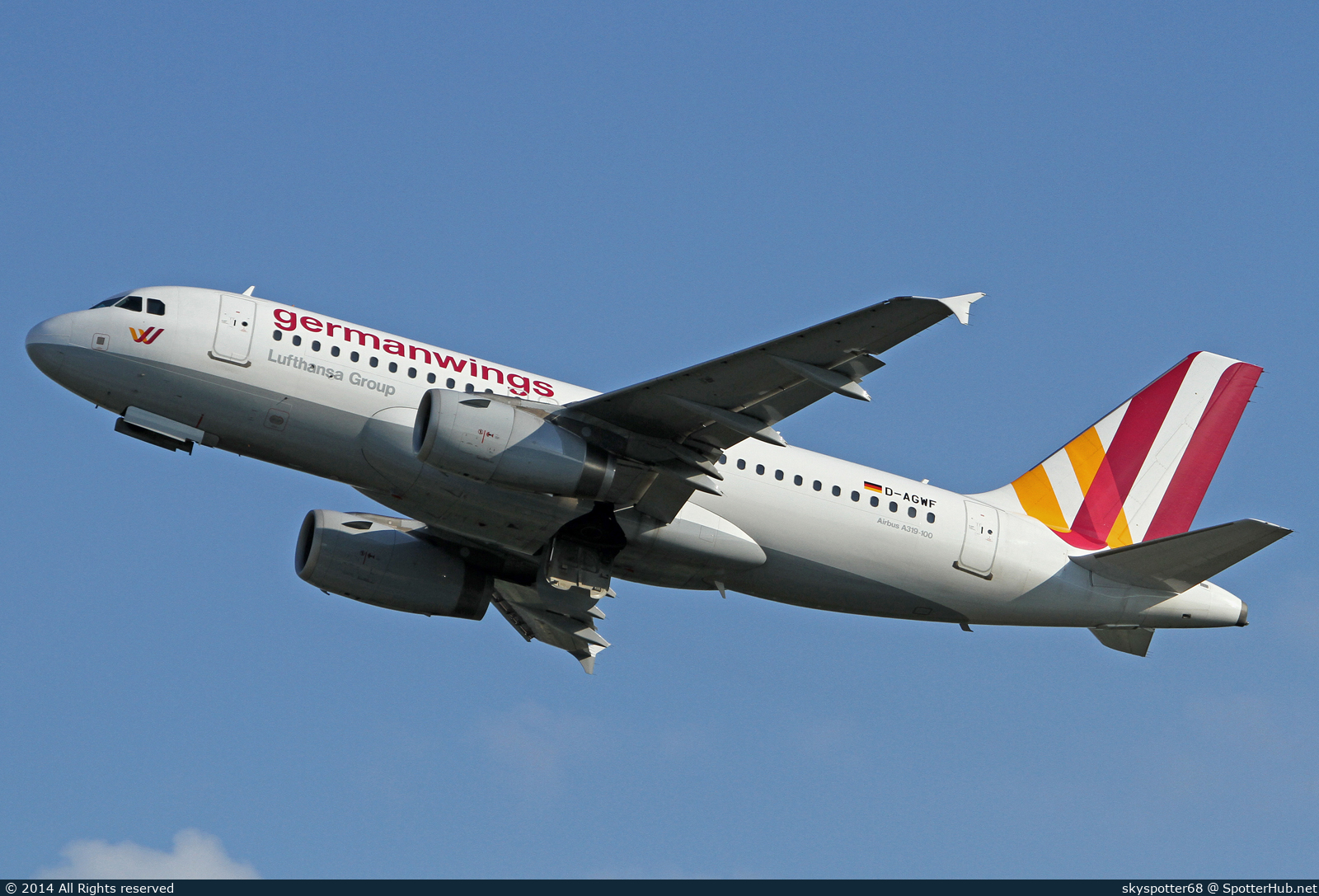 Photo of D-AGWF - Airbus A319-132 operated by Germanwings