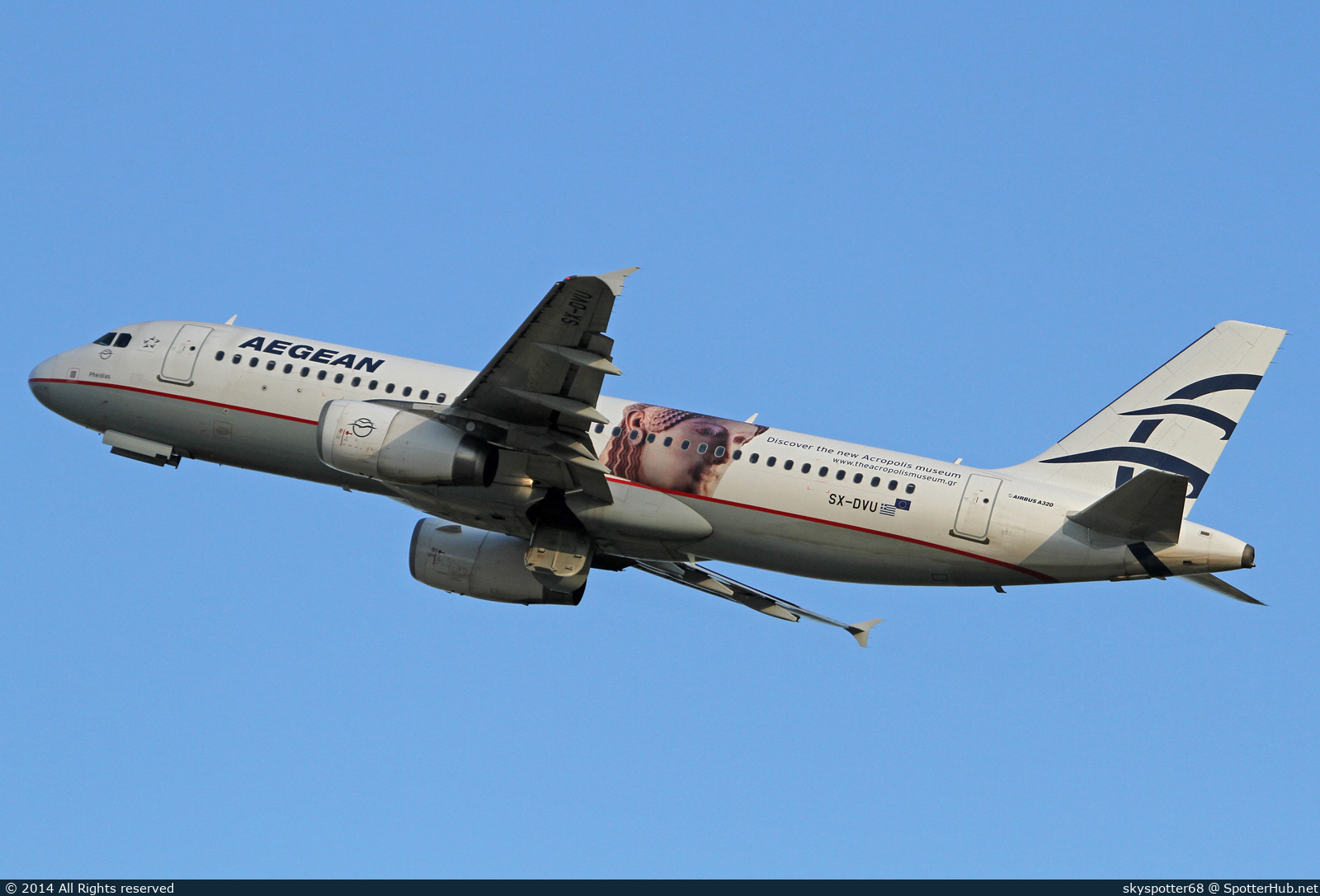 Photo of SX-DVU - Airbus A320-232 operated by Aegean Airlines