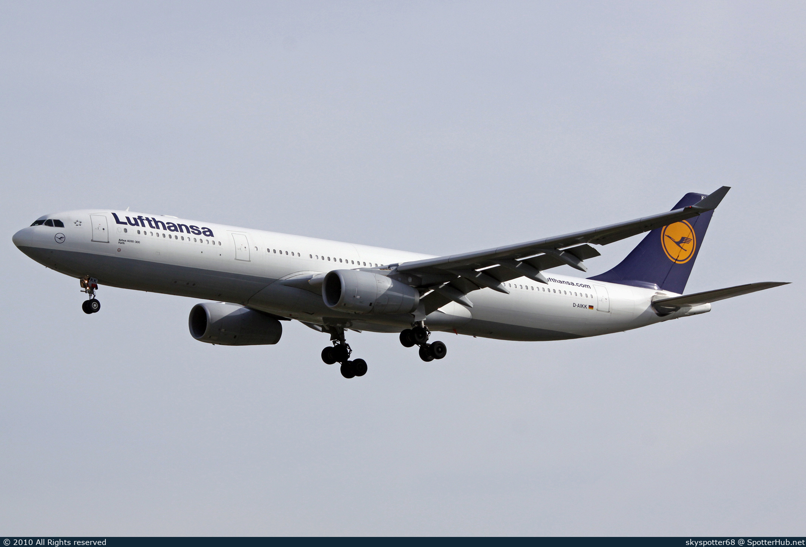 Photo of D-AIKK - Airbus A330-343 operated by Lufthansa
