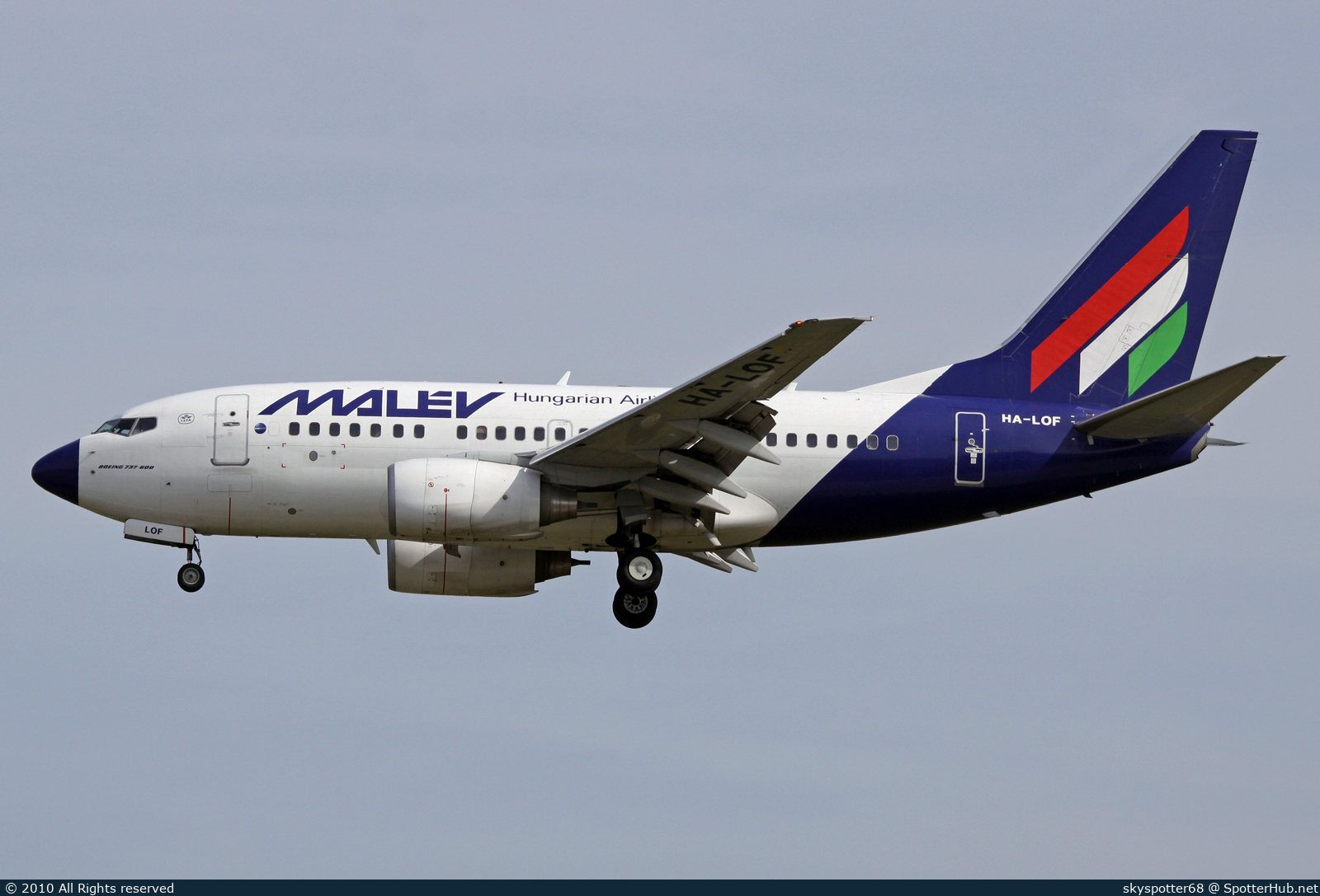 Photo of HA-LOF - Boeing 737-6Q8 operated by Malév Hungarian Airlines
