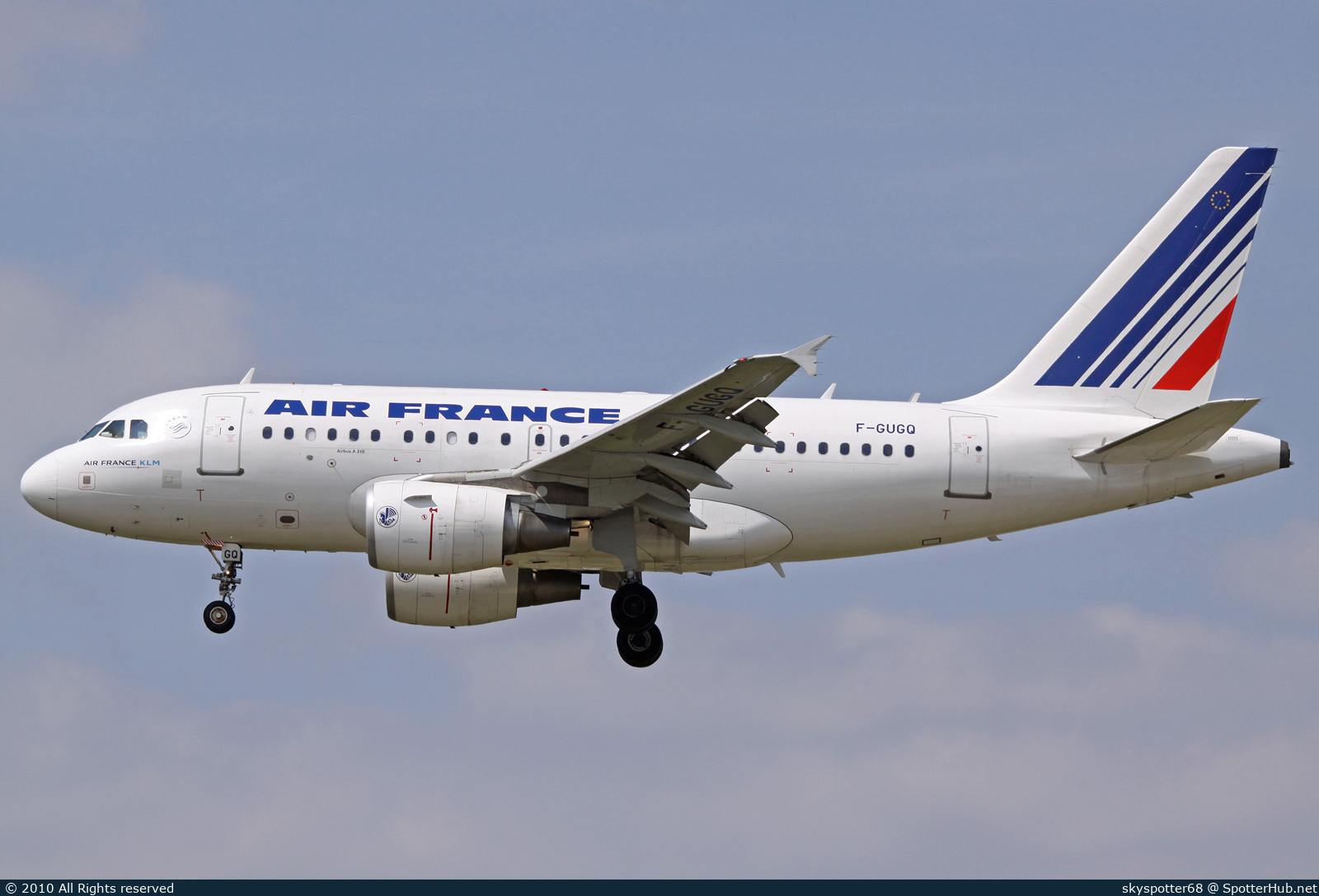 Photo of F-GUGQ - Airbus A318-111 operated by Air France