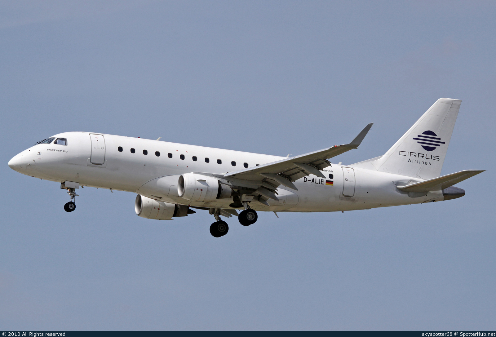 Photo of D-ALIE - Embraer ERJ-170LR operated by Cirrus Airlines