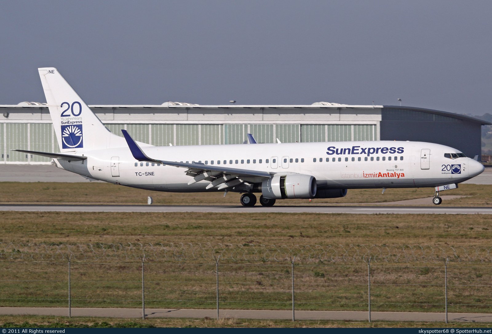 Photo of TC-SNE - Boeing 737-8HX operated by SunExpress