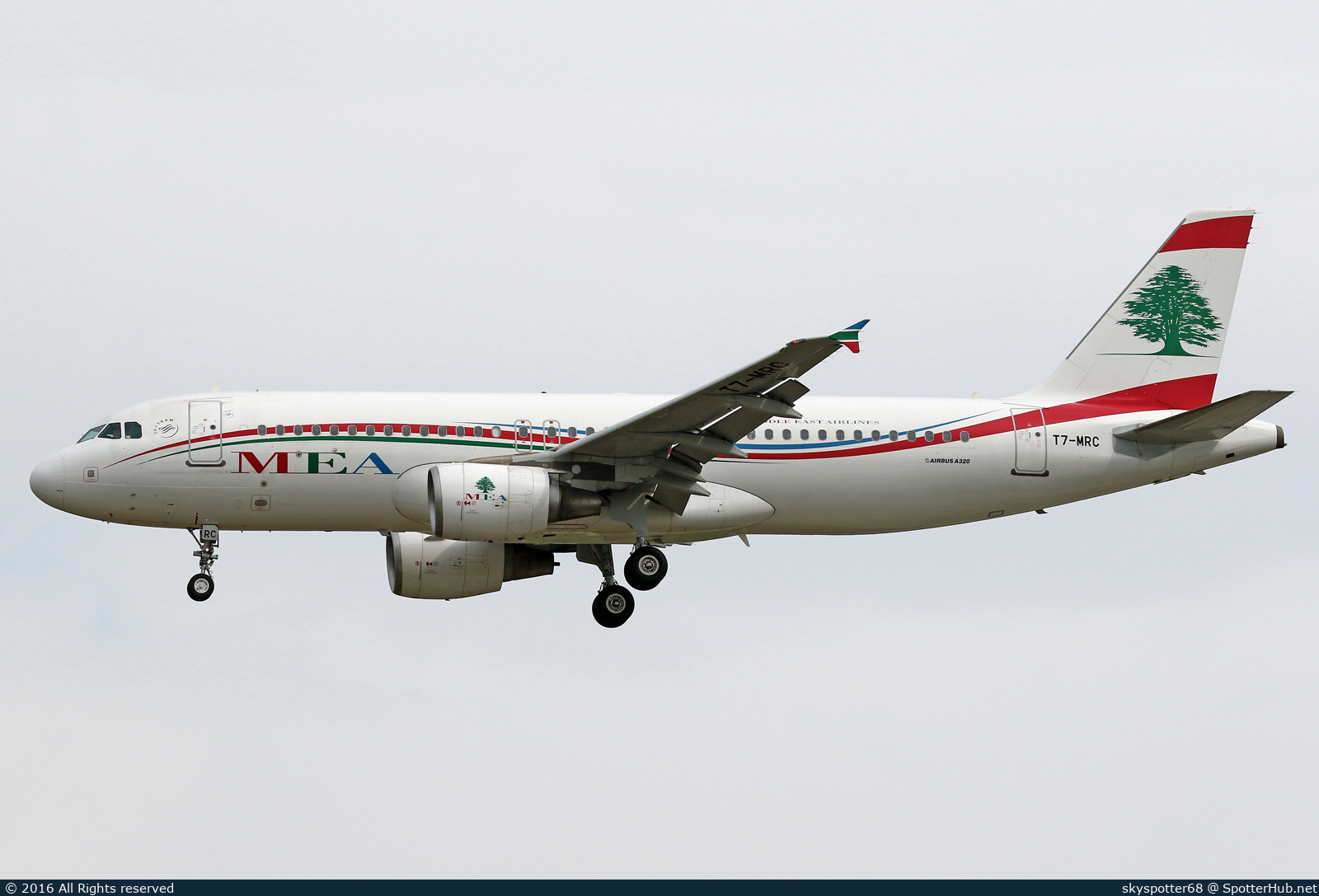 Photo of T7-MRC - Airbus A320-214 operated by MEA Middle East Airlines
