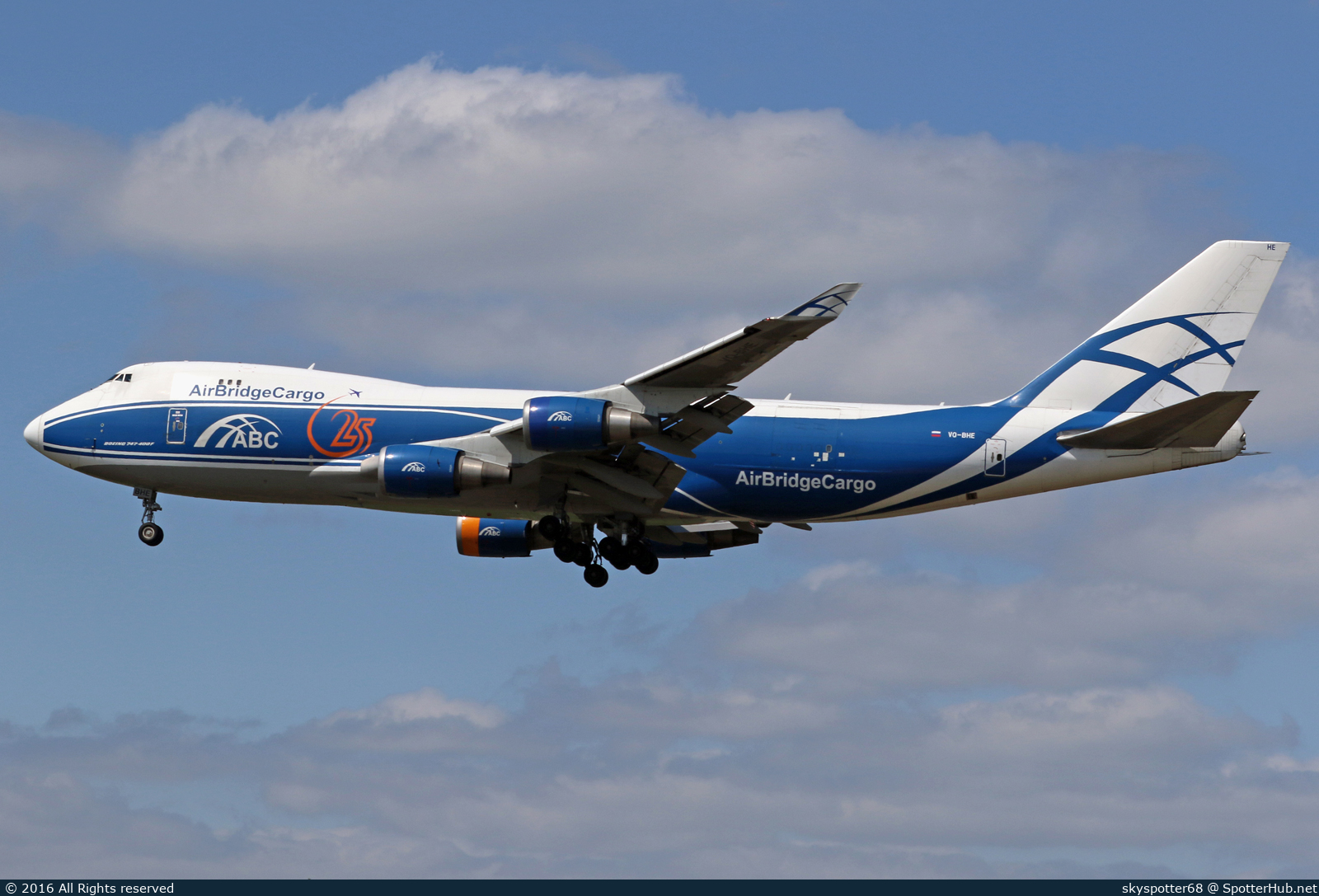 Photo of VQ-BHE - Boeing 747-4KZF operated by AirBridgeCargo Airlines