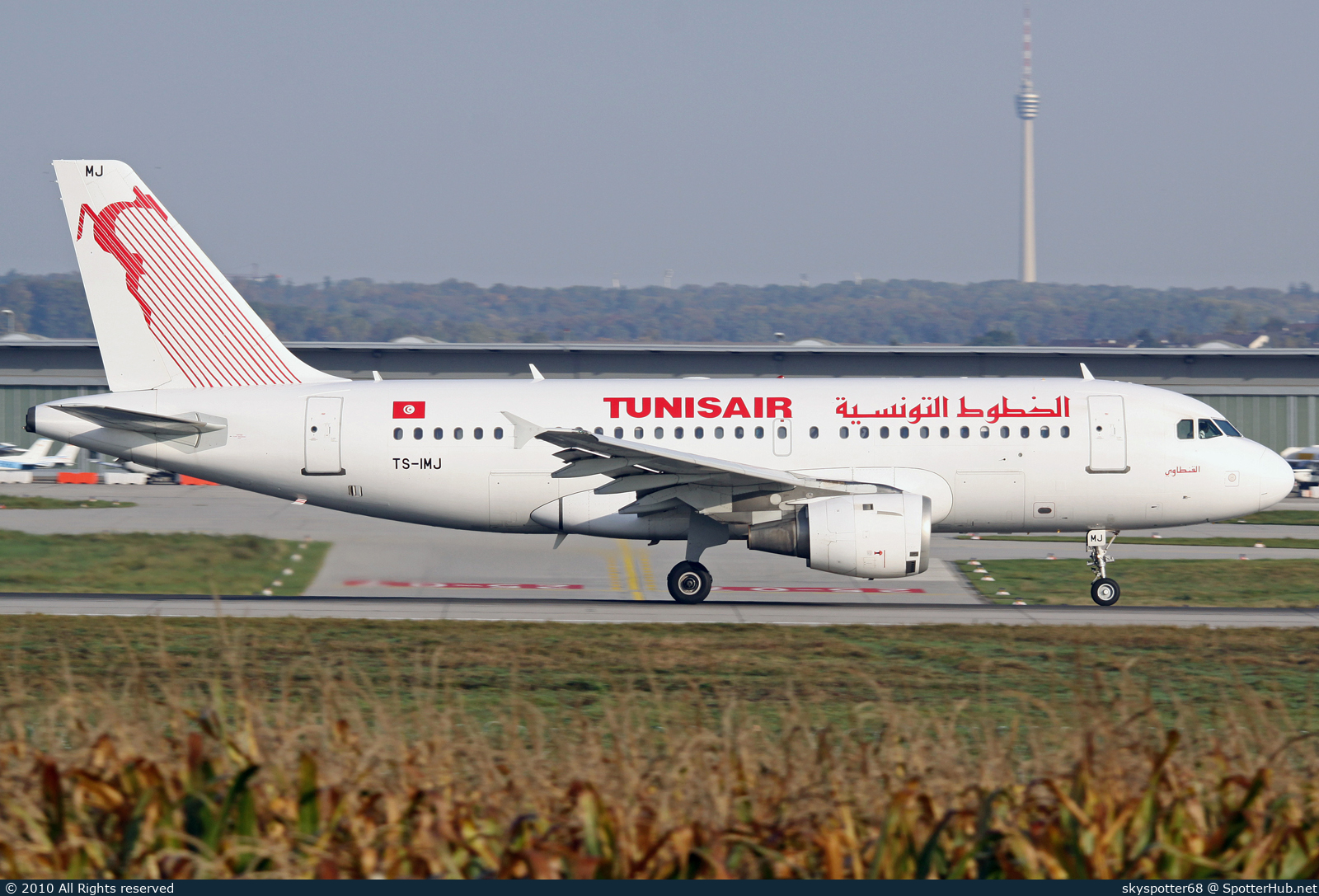 Photo of TS-IMJ - Airbus A319-114 operated by Tunisair