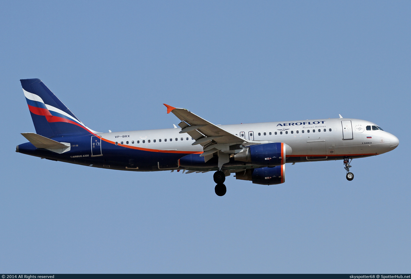Photo of VP-BRX - Airbus A320-214 operated by Aeroflot