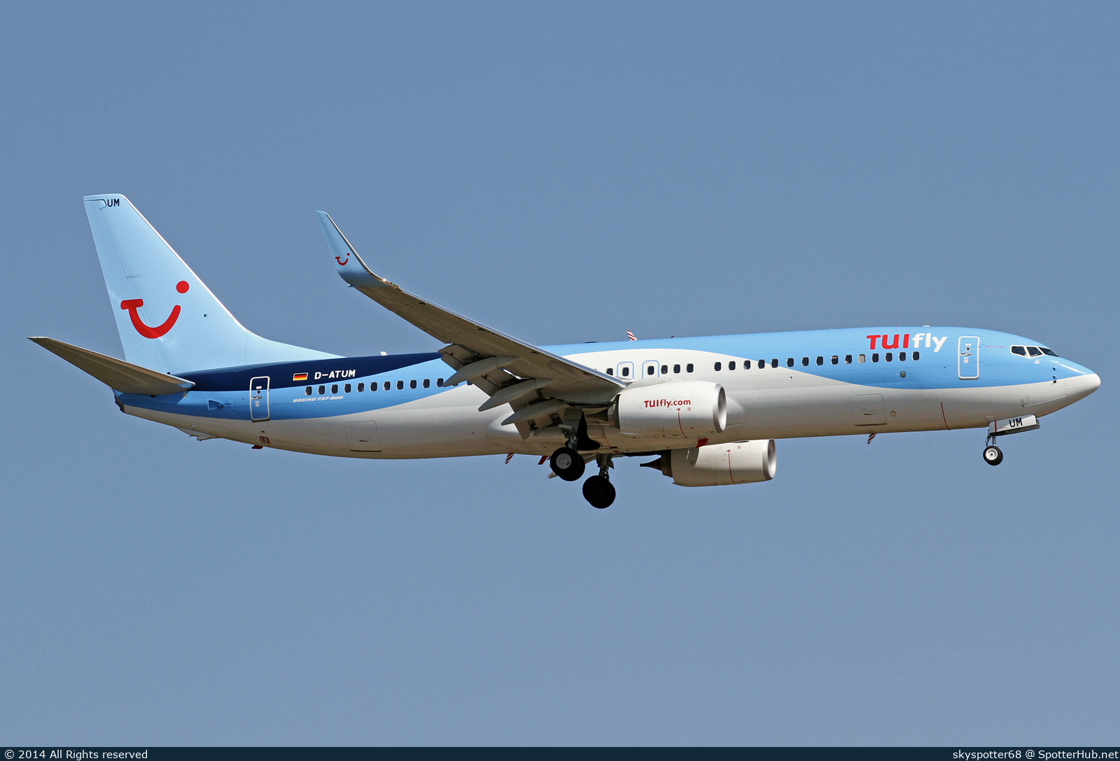 Photo of D-ATUM - Boeing 737-8K5 operated by TUIfly