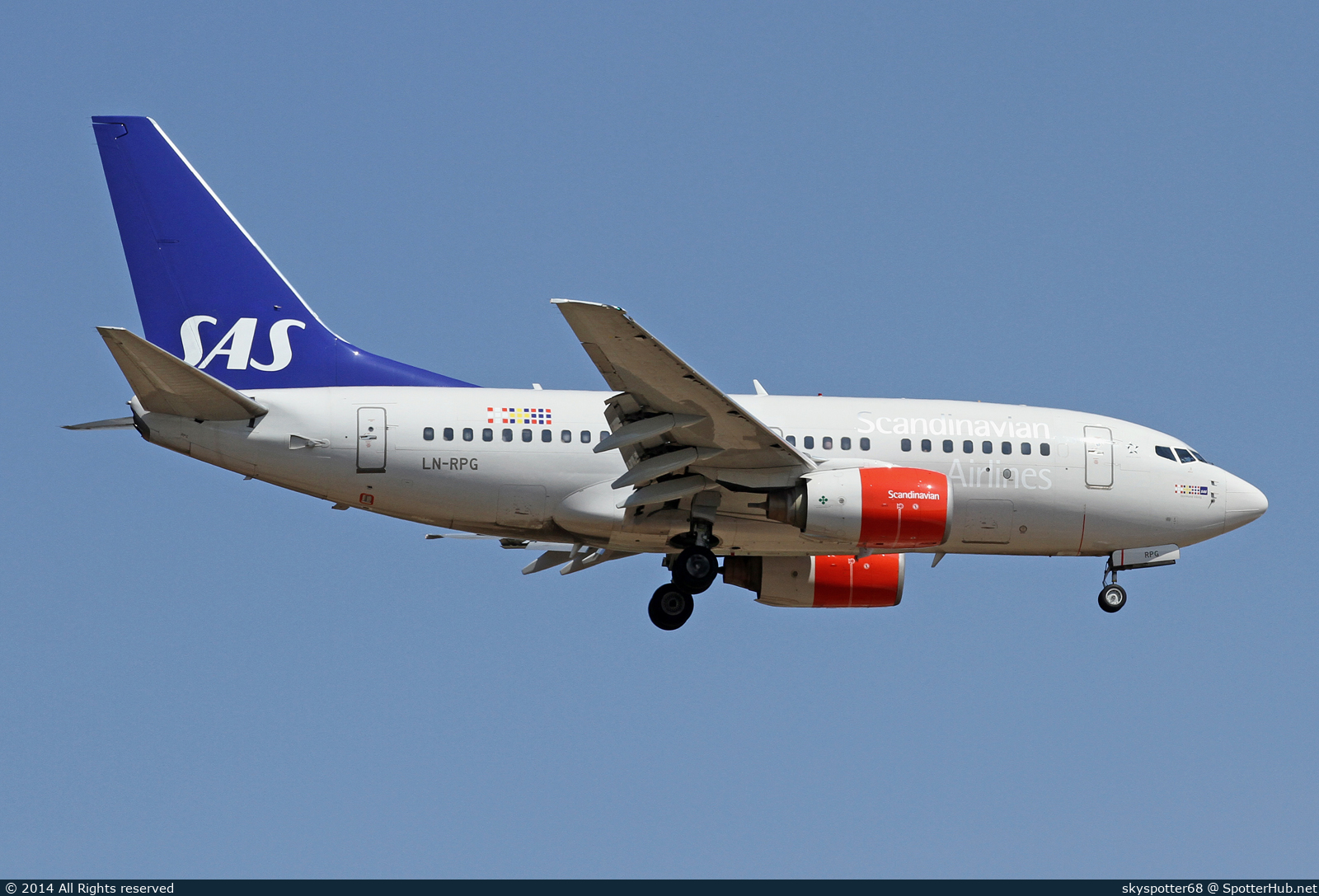 Photo of LN-RPG - Boeing 737-683 operated by SAS Scandinavian Airlines