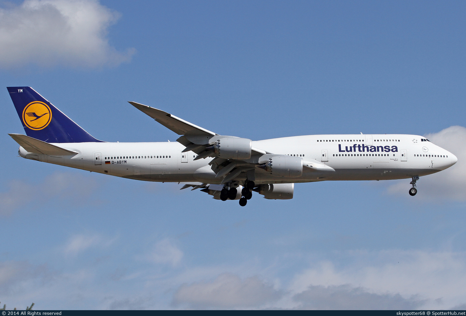 Photo of D-ABYM - Boeing 747-830 operated by Lufthansa