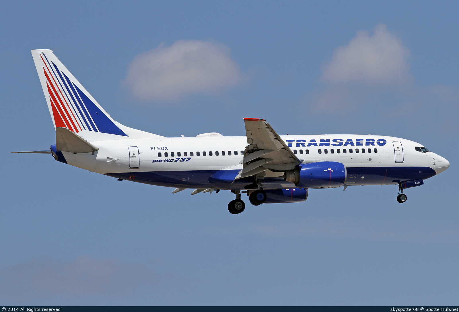 Photo of EI-EUX - Boeing 737-7Q8 operated by Transaero