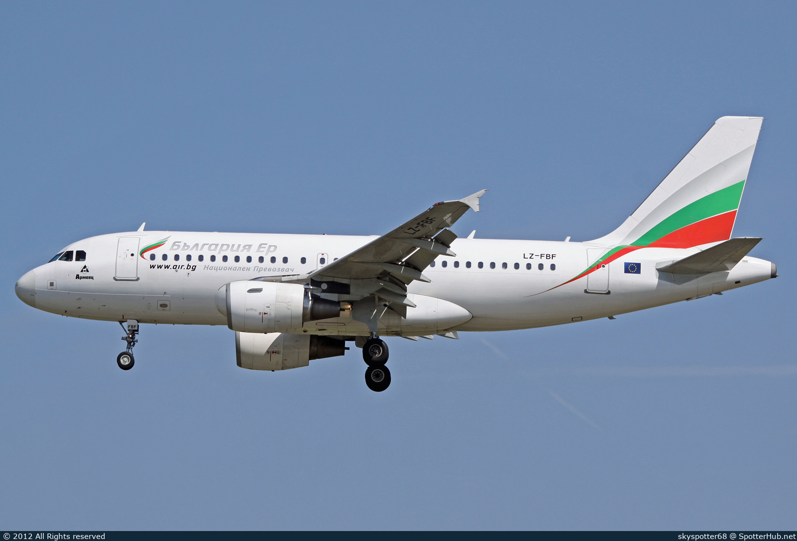 Photo of LZ-FBF - Airbus A319-111 operated by Bulgaria Air