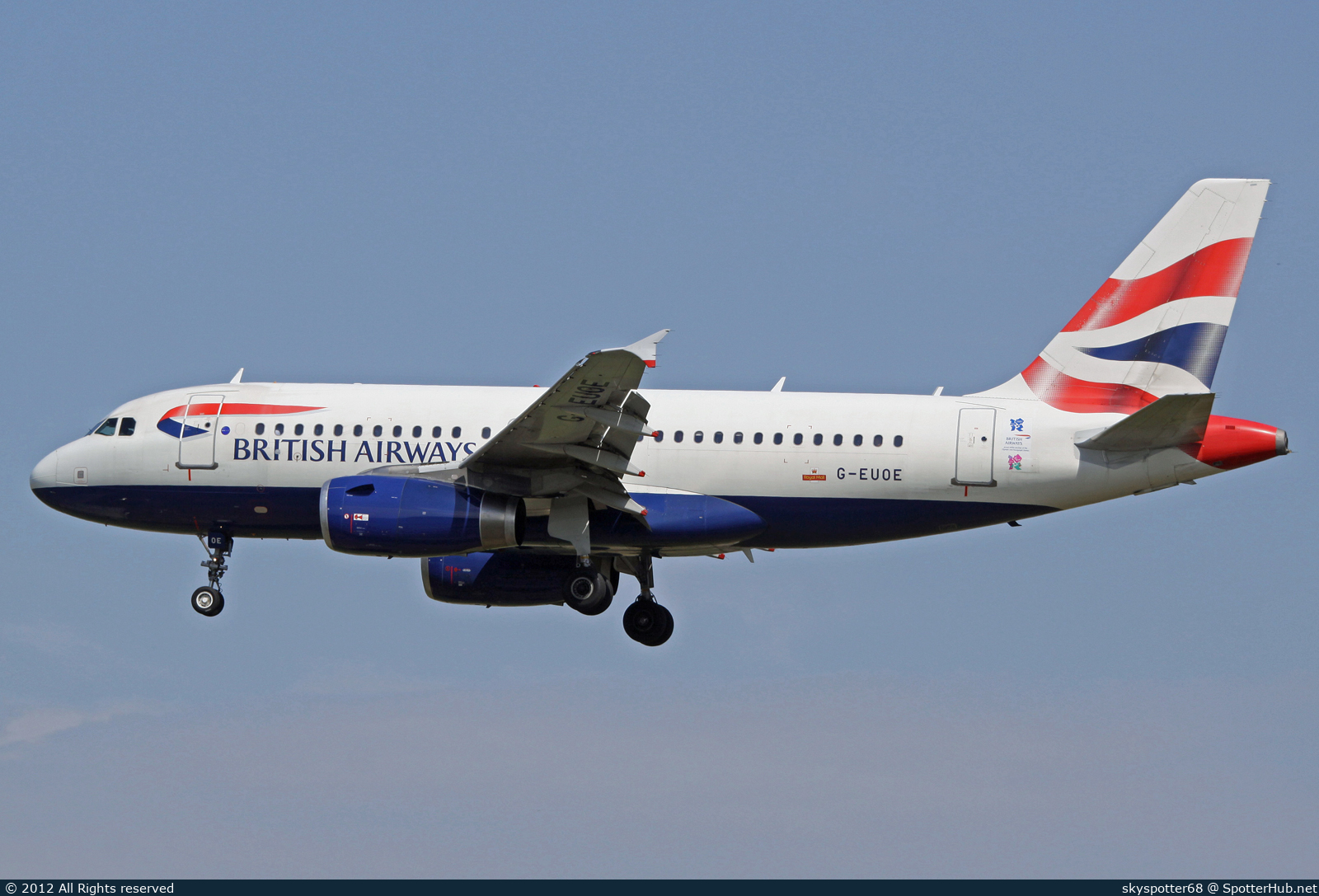 Photo of G-EUOE - Airbus A319-131 operated by British Airways